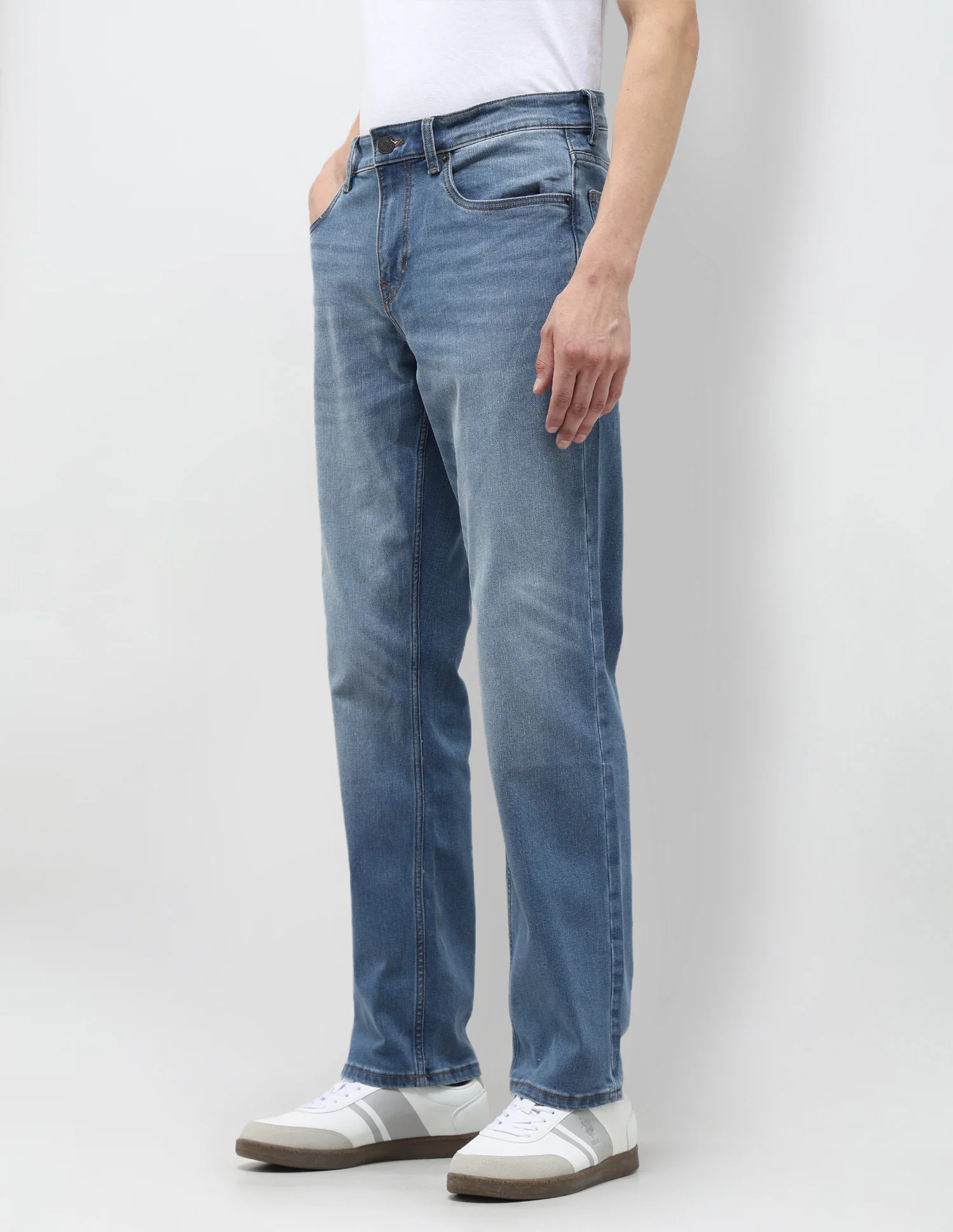 Shawn Relaxed Fit Blue Jeans - Image 4