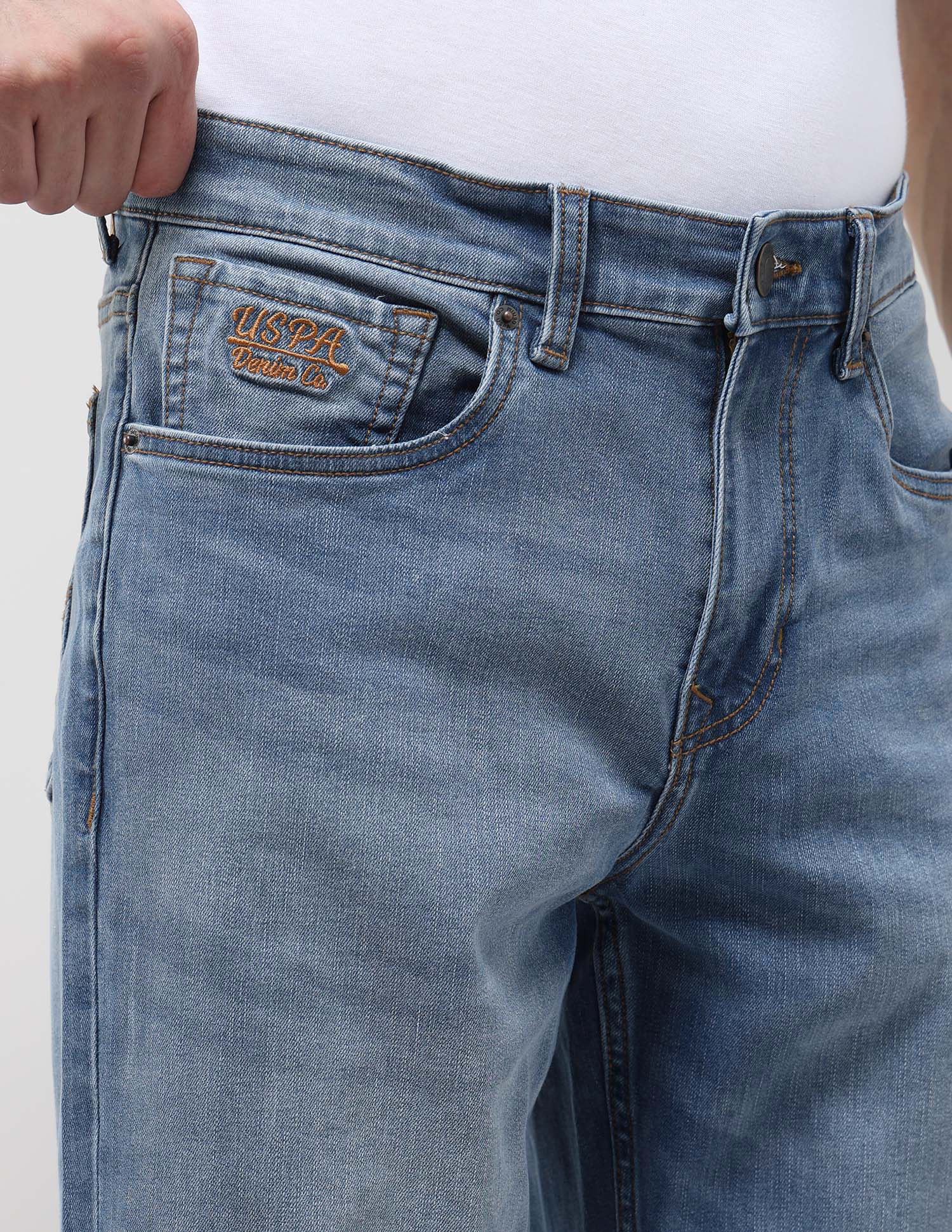 Shawn Relaxed Fit Blue Jeans - Image 7
