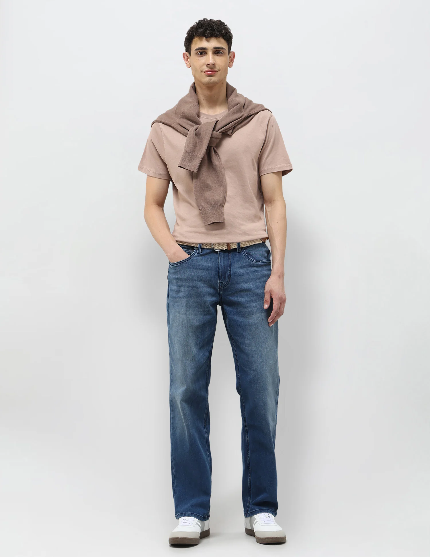Shawn Relaxed Fit Blue Jeans - Image 3