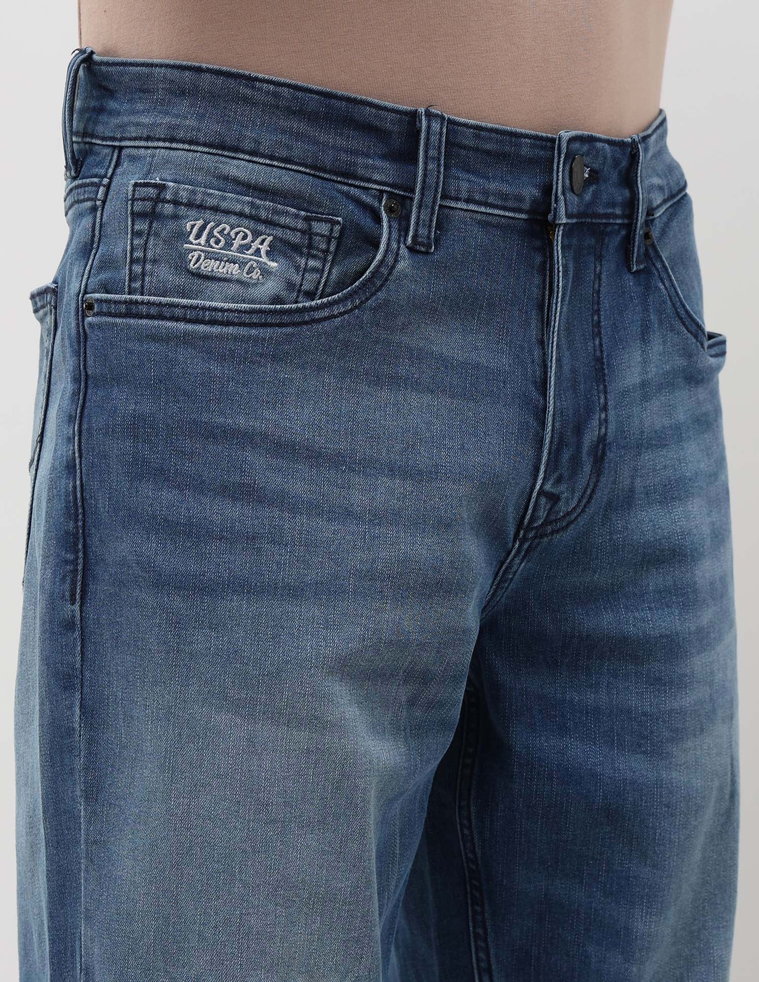 Shawn Relaxed Fit Blue Jeans - Image 7
