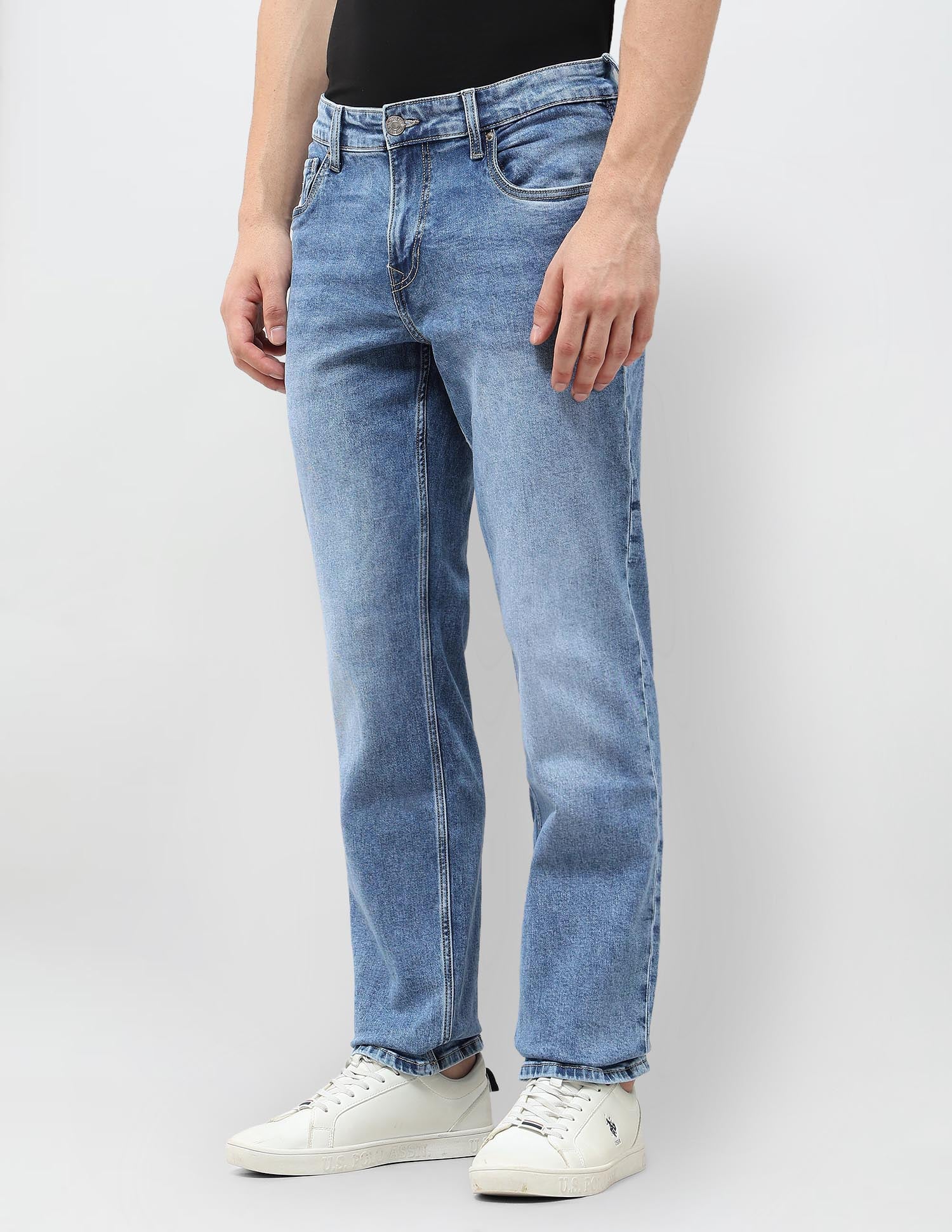Shawn Relaxed Fit Blue Jeans - Image 4