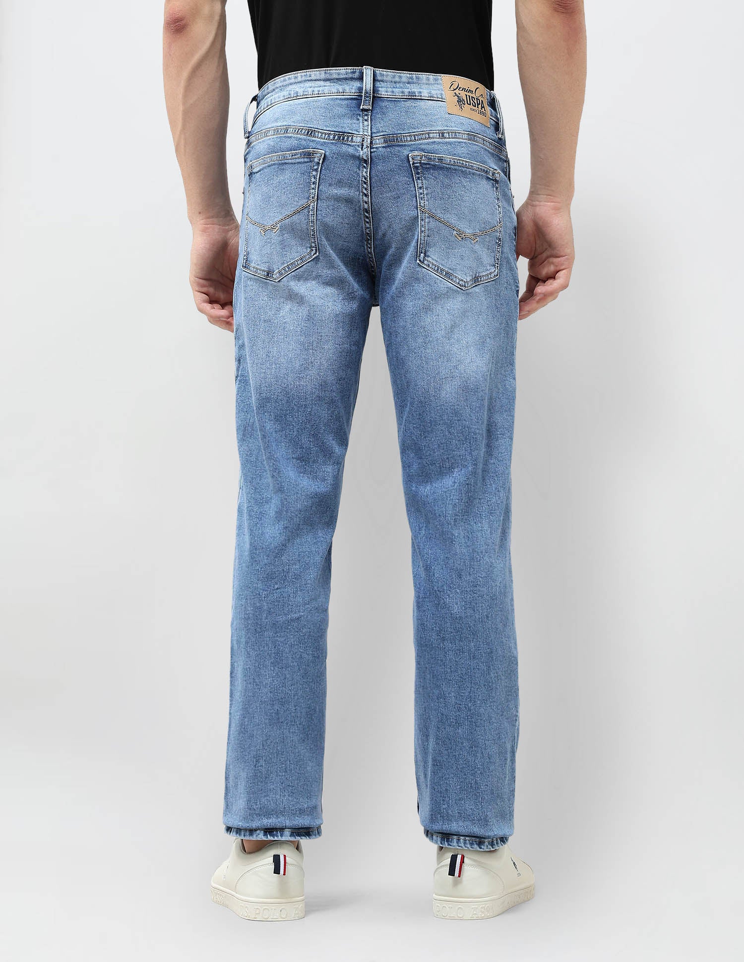 Shawn Relaxed Fit Blue Jeans - Image 5