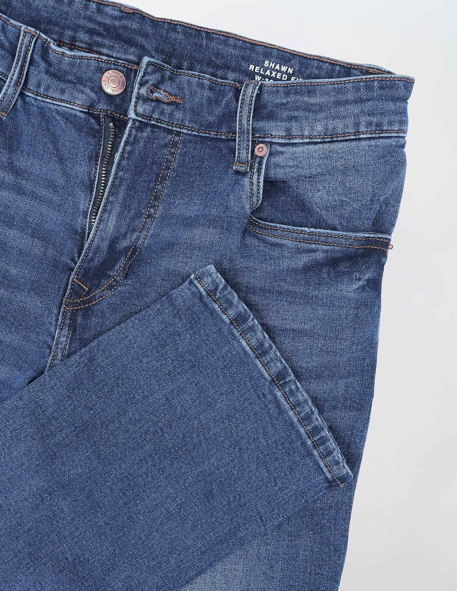 Shawn Relaxed Fit Blue Jeans - Image 2