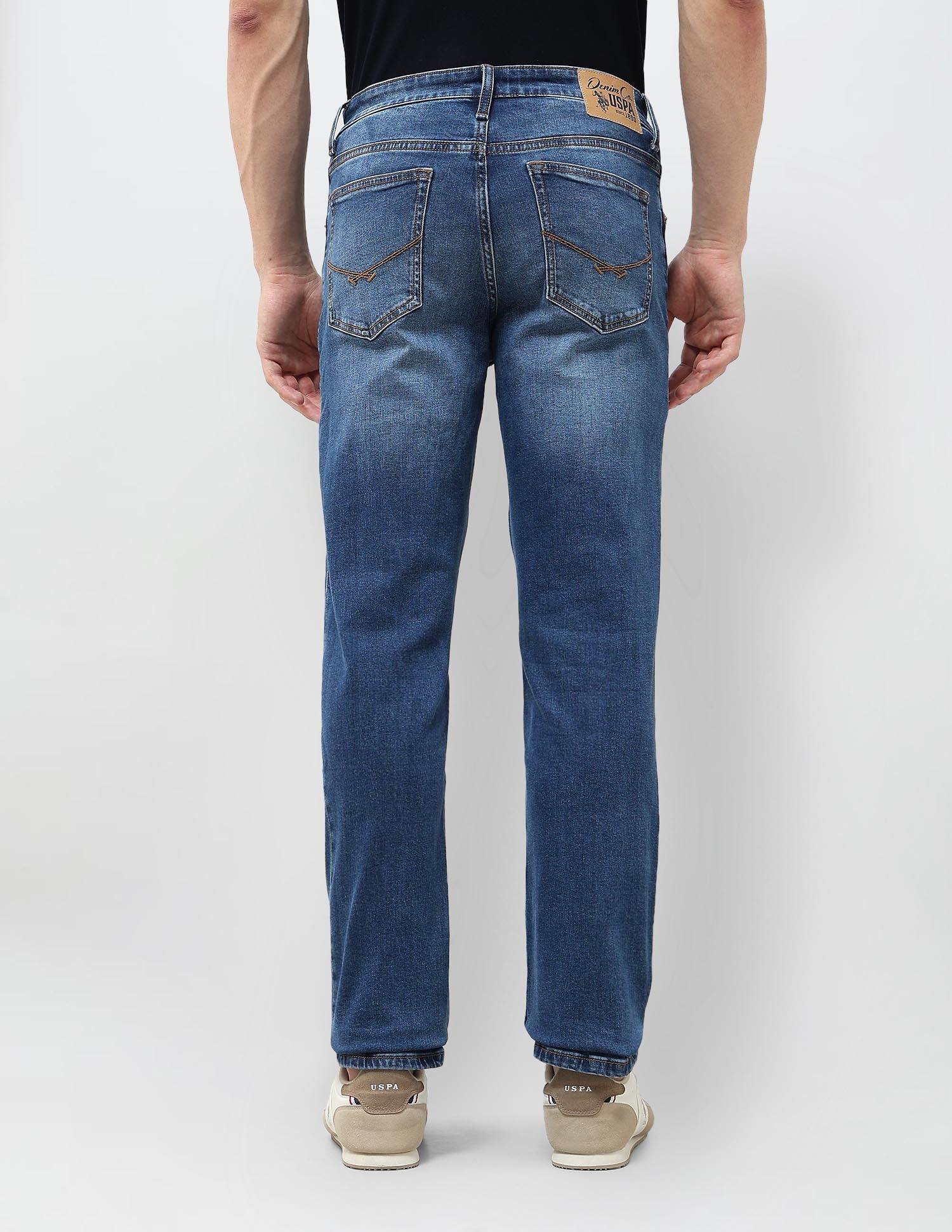 Shawn Relaxed Fit Blue Jeans - Image 5