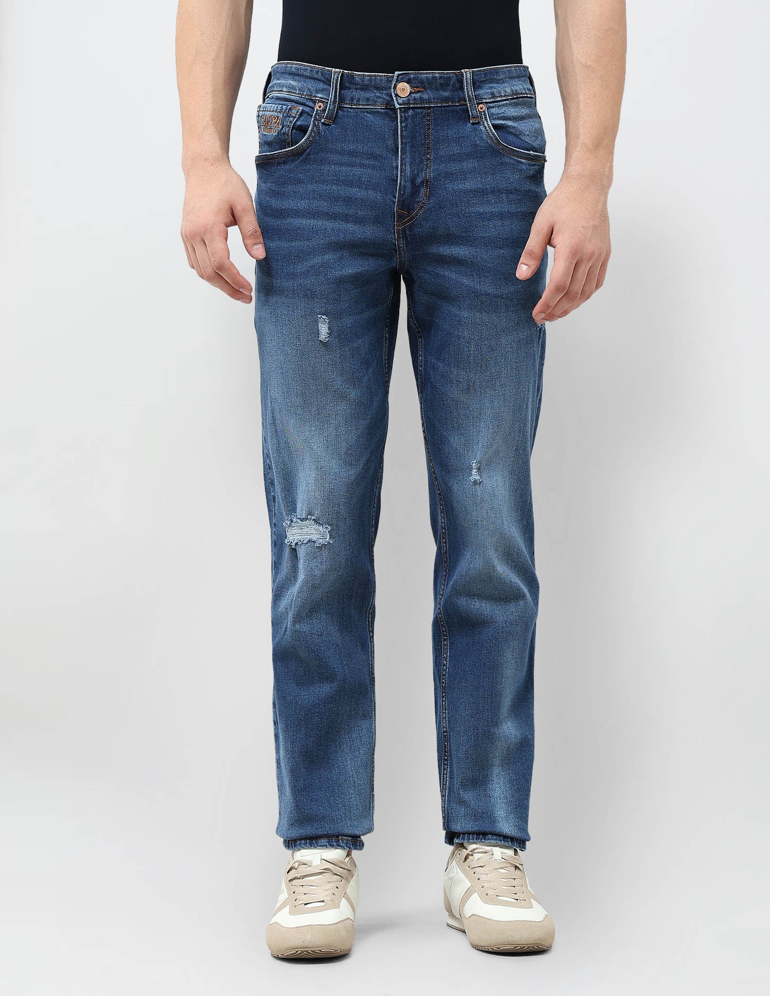 Shawn Relaxed Fit Blue Jeans - Image 6