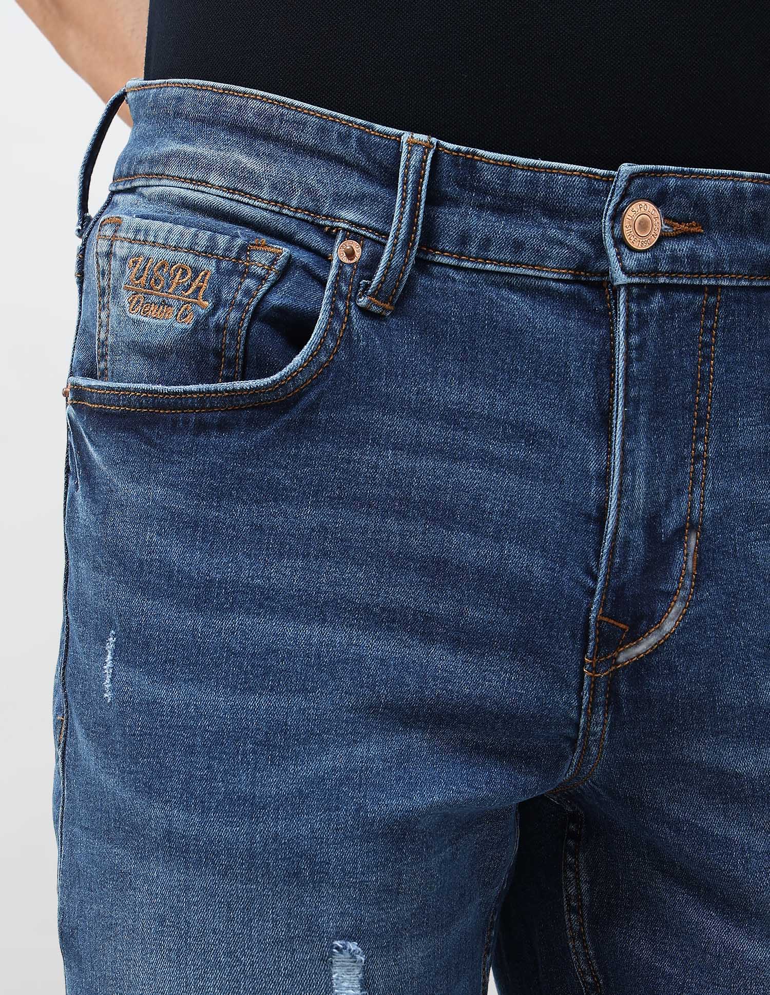 Shawn Relaxed Fit Blue Jeans - Image 7