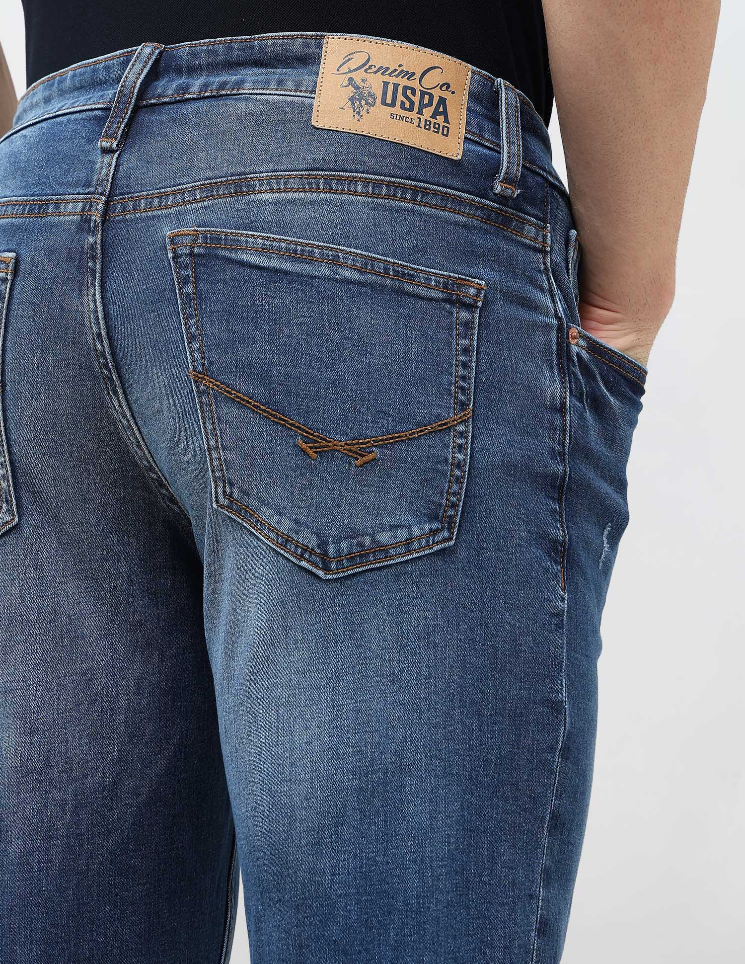 Shawn Relaxed Fit Blue Jeans - Image 8