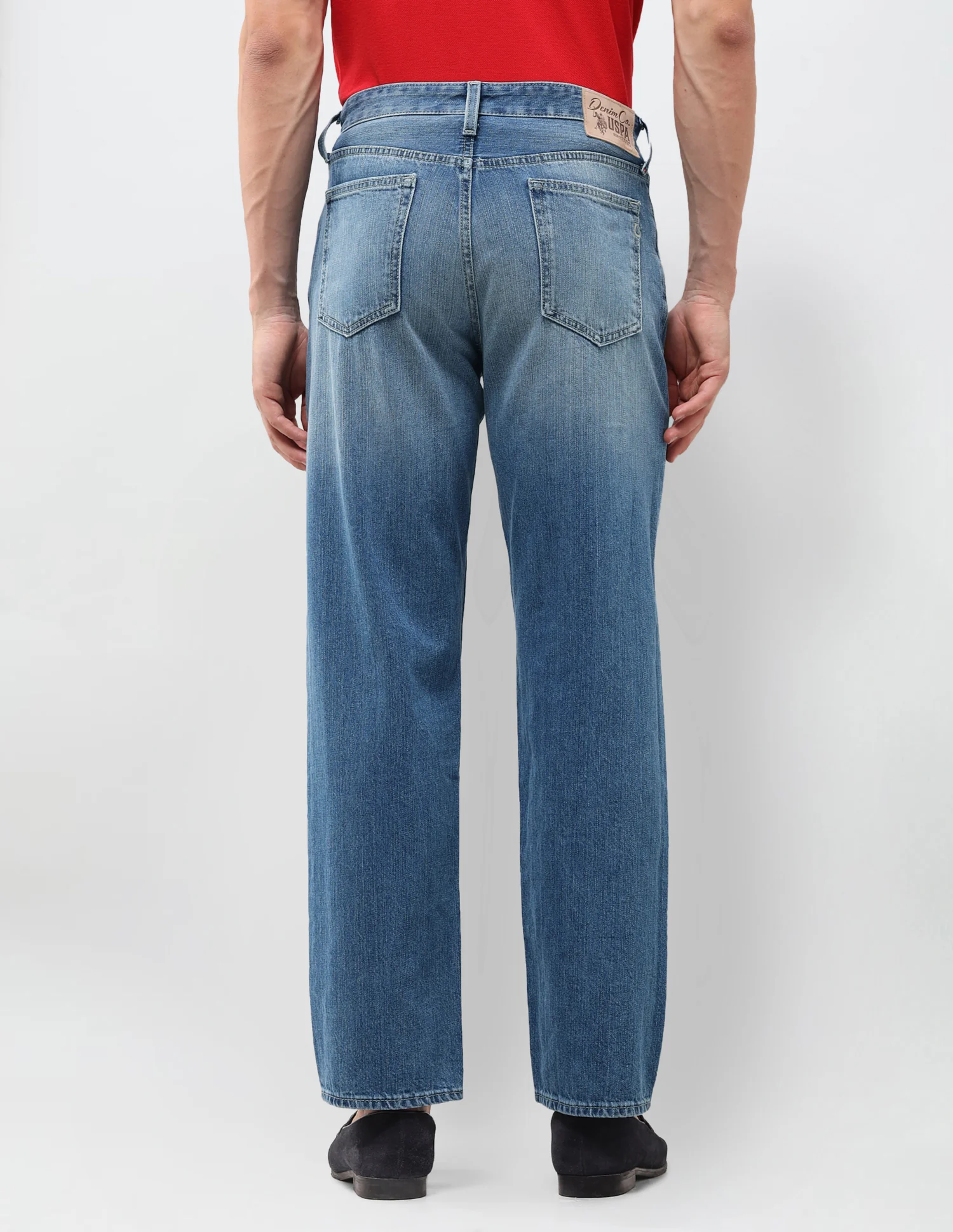 Shawn Relaxed Fit Blue Jeans - Image 5