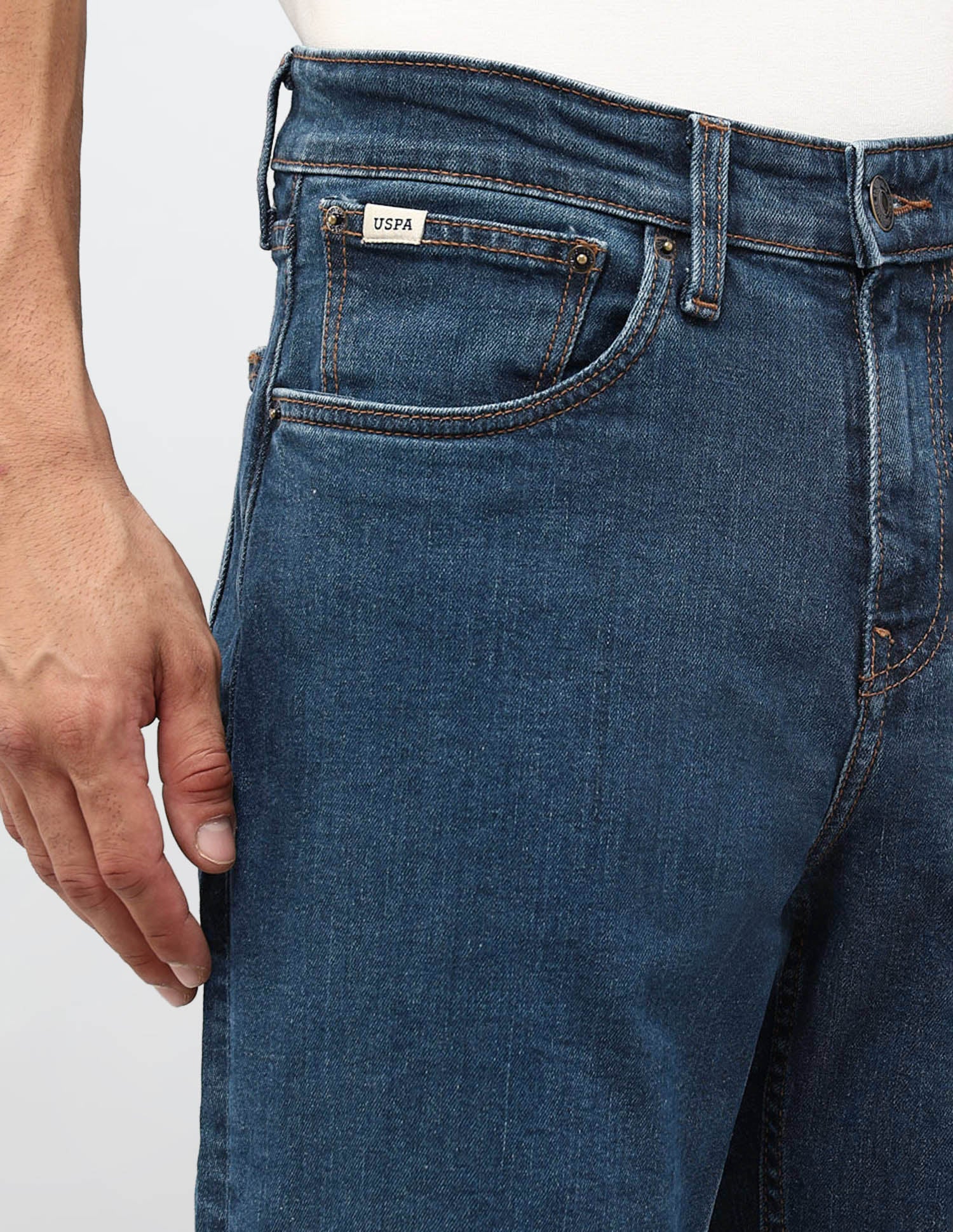 Shawn Relaxed Fit Blue Jeans - Image 7
