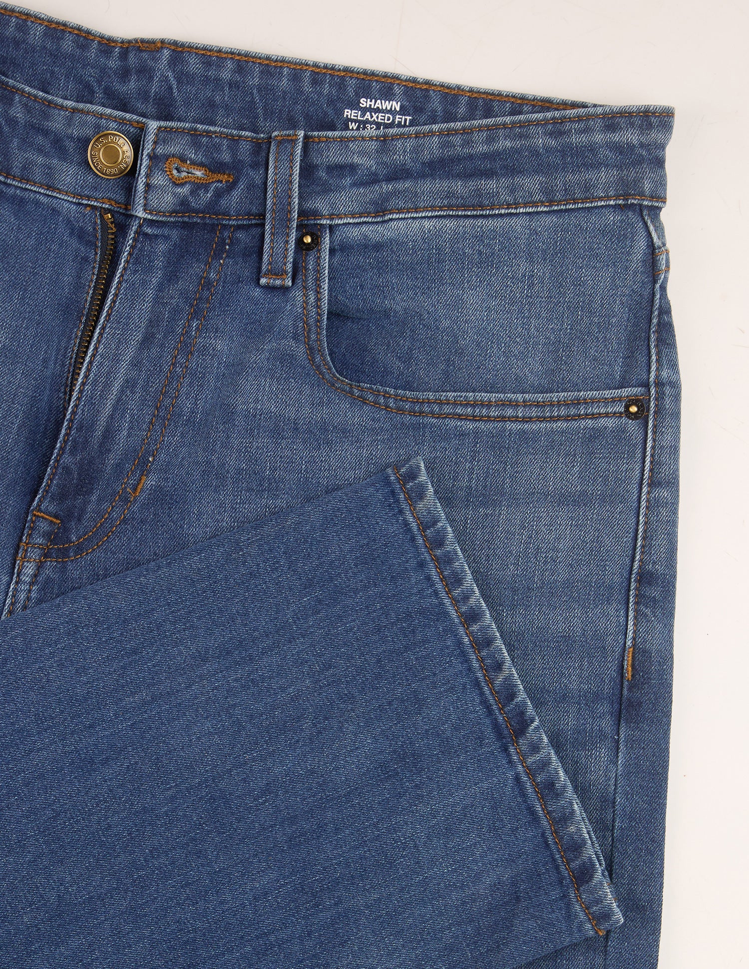 Shawn Relaxed Fit Blue Jeans - Image 2
