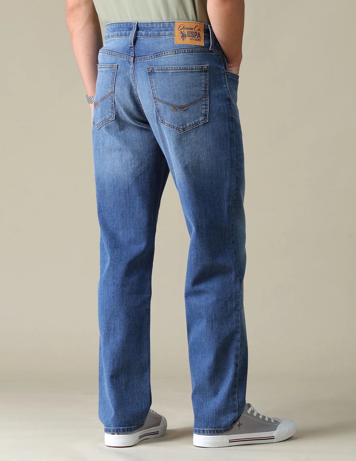 Shawn Relaxed Fit Blue Jeans - Image 5