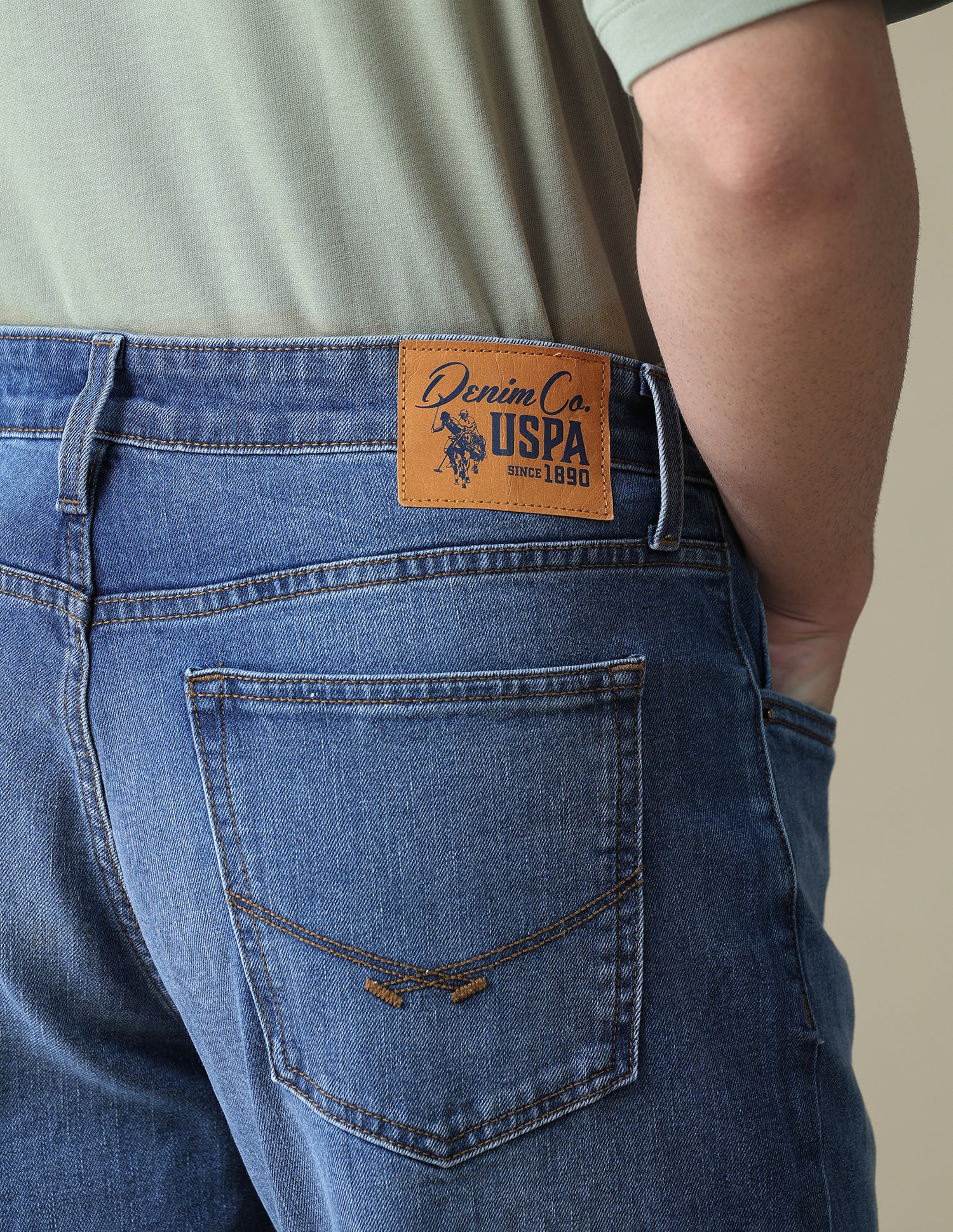 Shawn Relaxed Fit Blue Jeans - Image 8