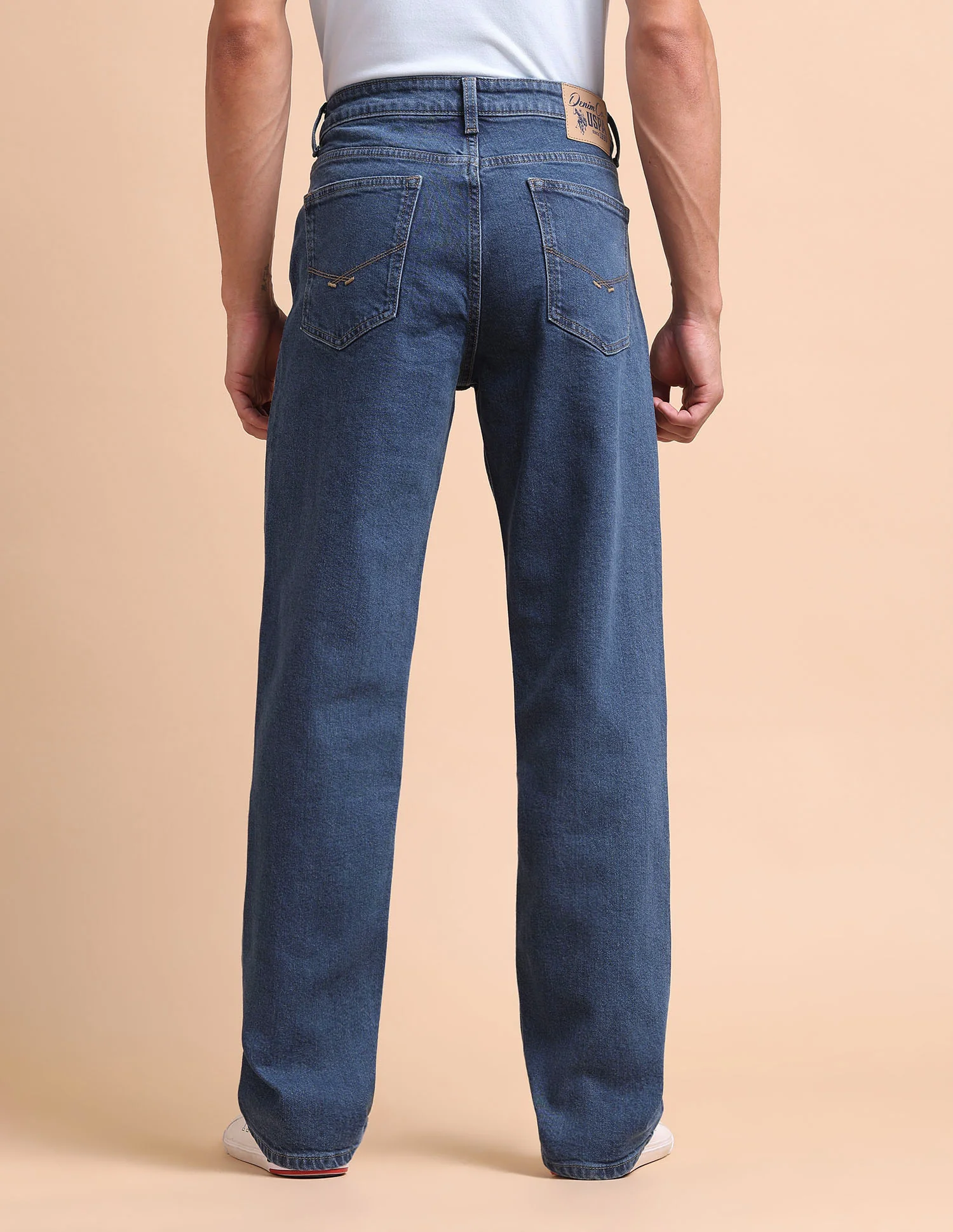Shawn Relaxed Fit Blue Jeans - Image 5