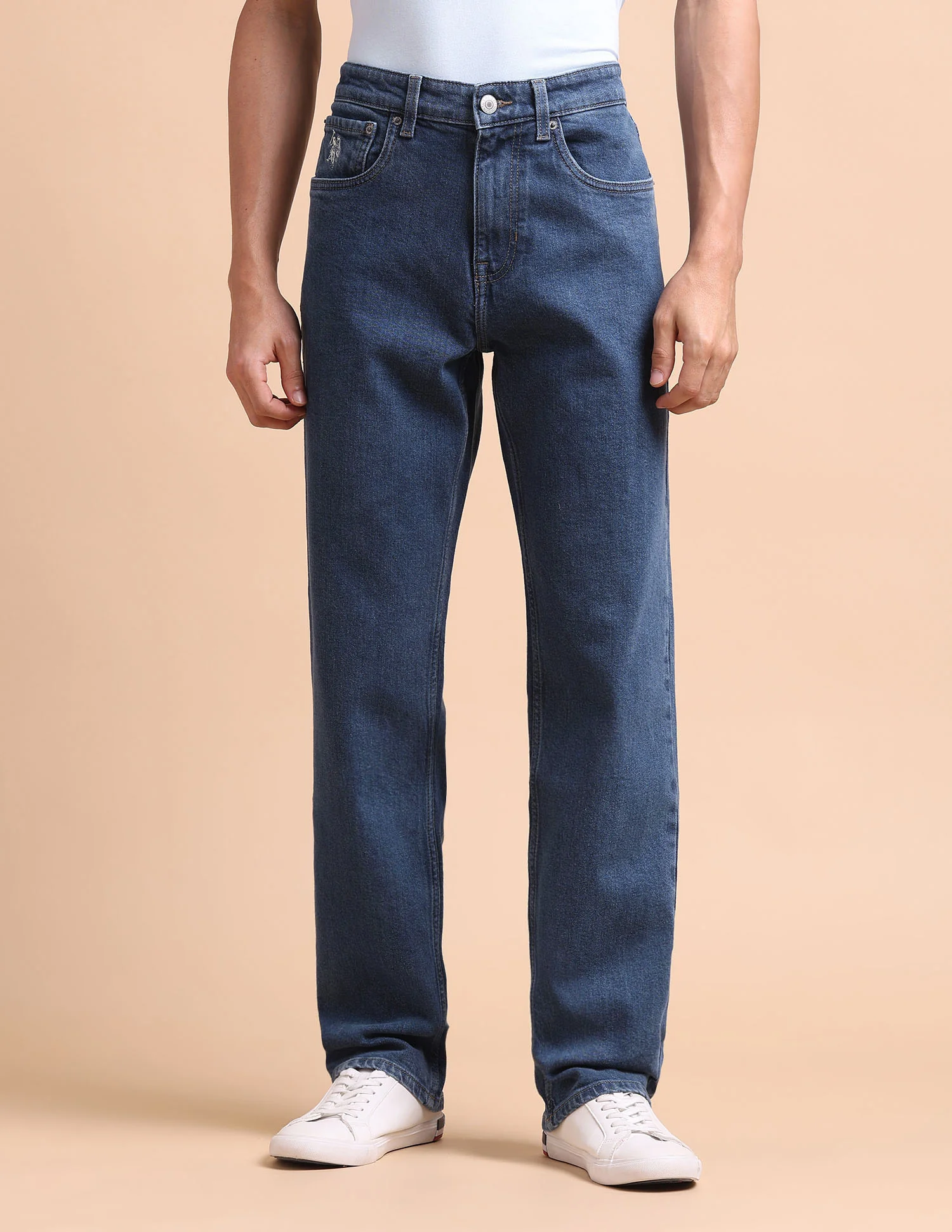 Shawn Relaxed Fit Blue Jeans - Image 6