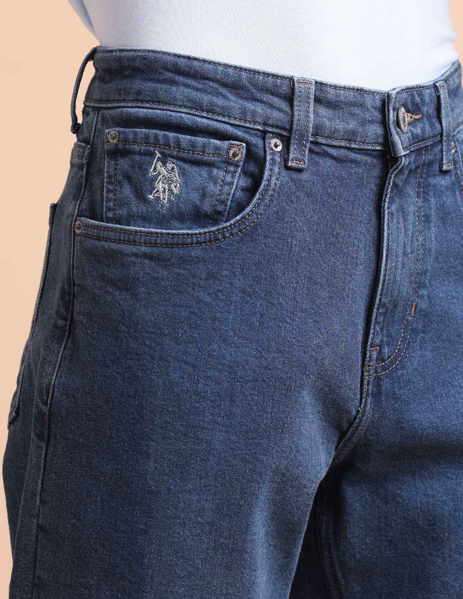 Shawn Relaxed Fit Blue Jeans - Image 7
