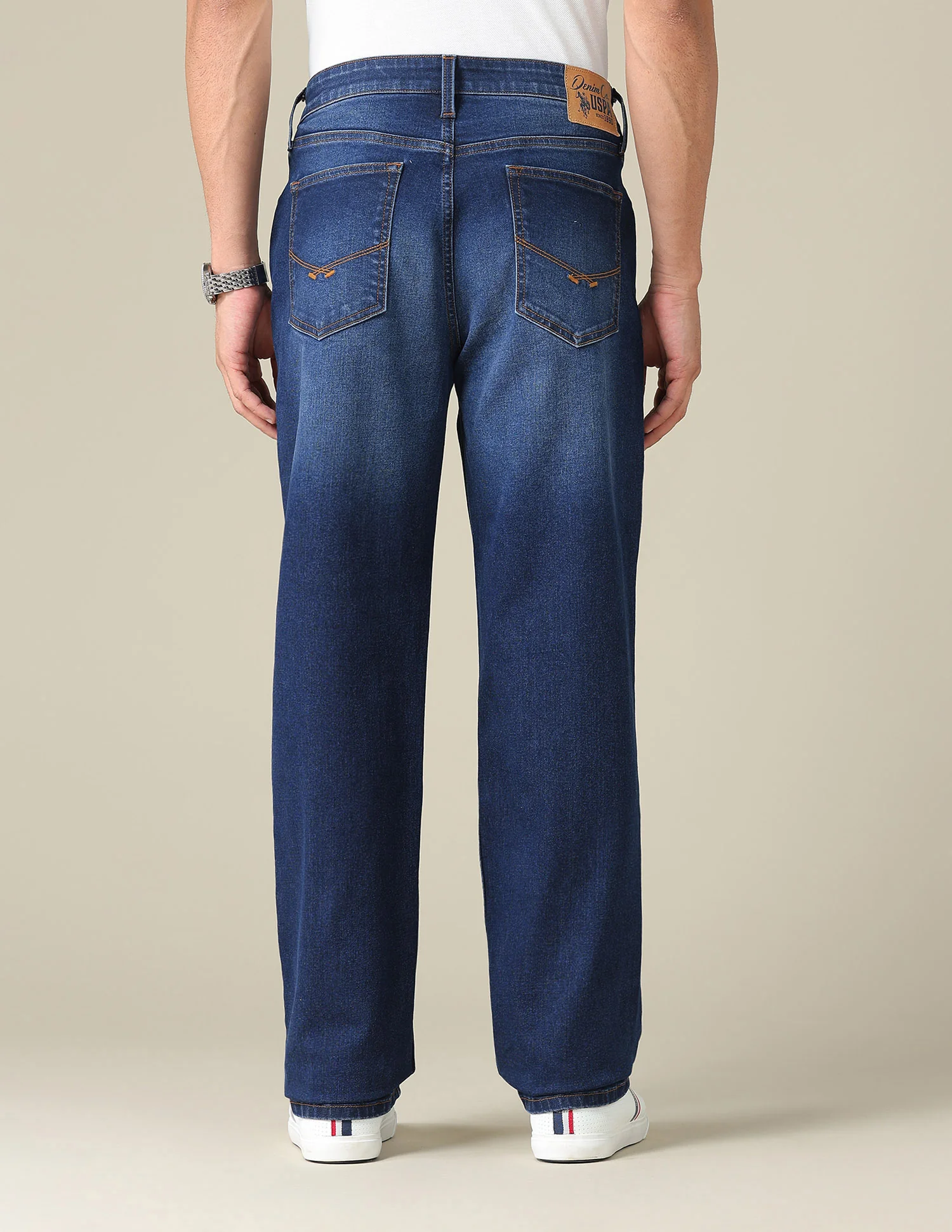 Shawn Relaxed Fit Blue Jeans - Image 5
