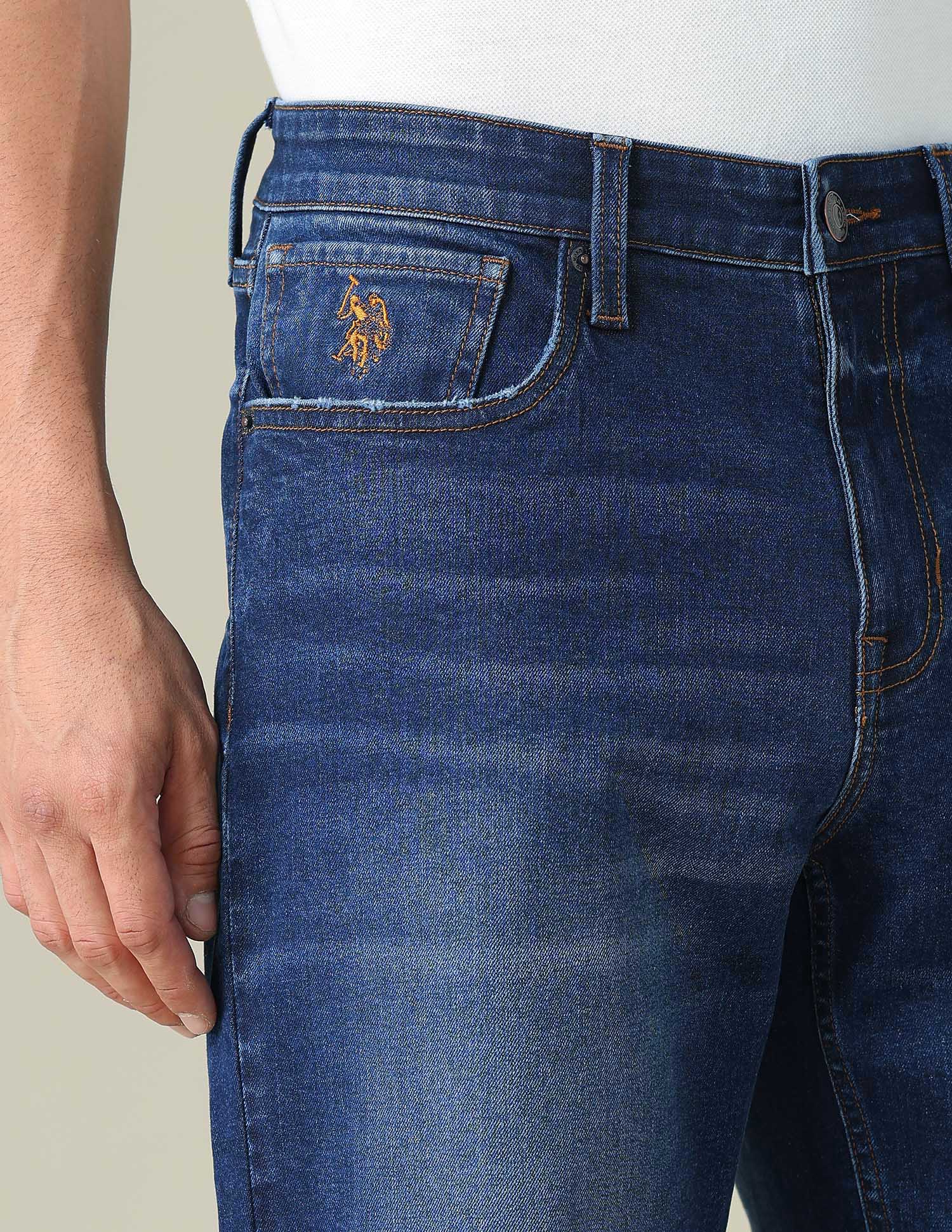 Shawn Relaxed Fit Blue Jeans - Image 7