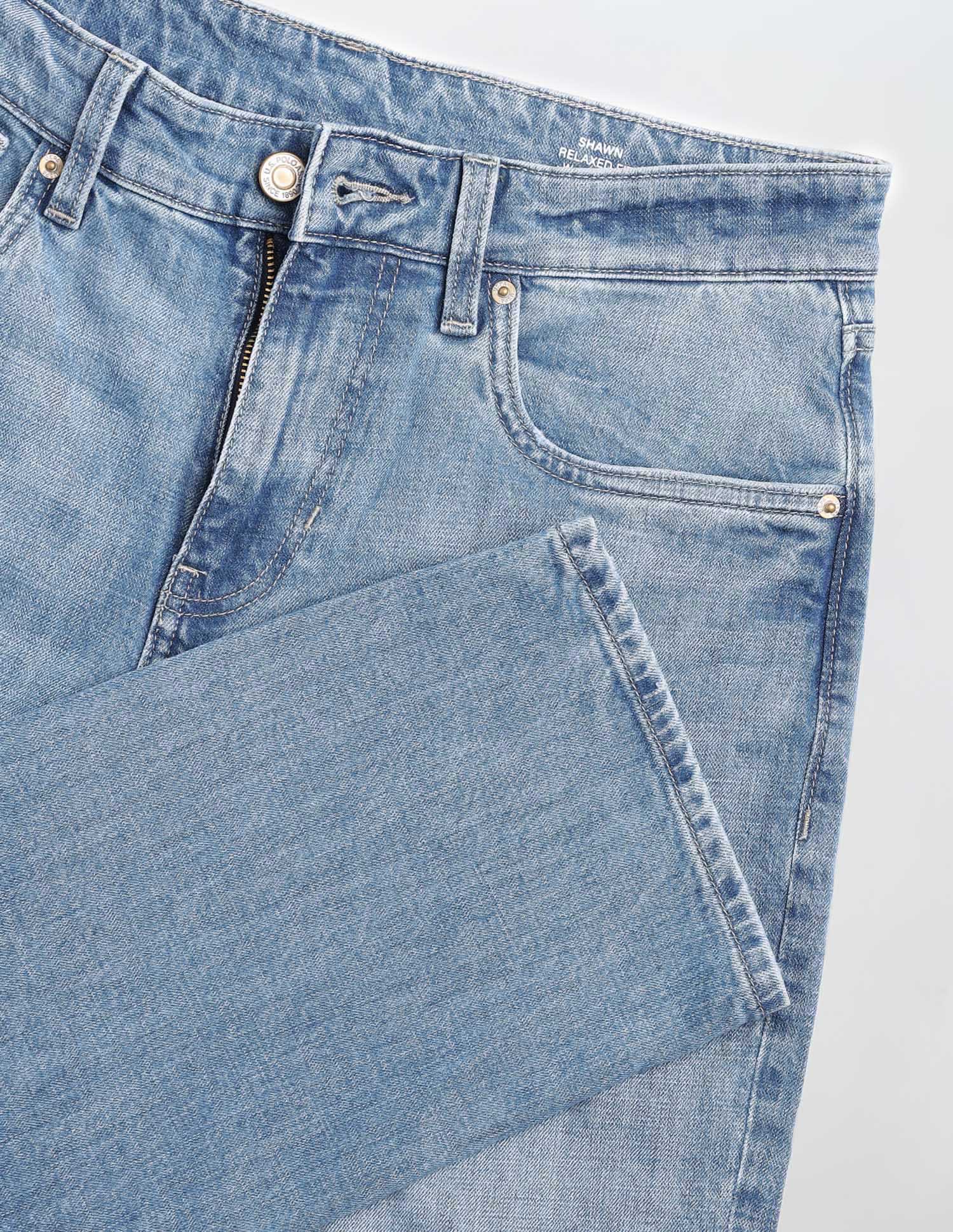 Shawn Relaxed Fit Blue Jeans - Image 2