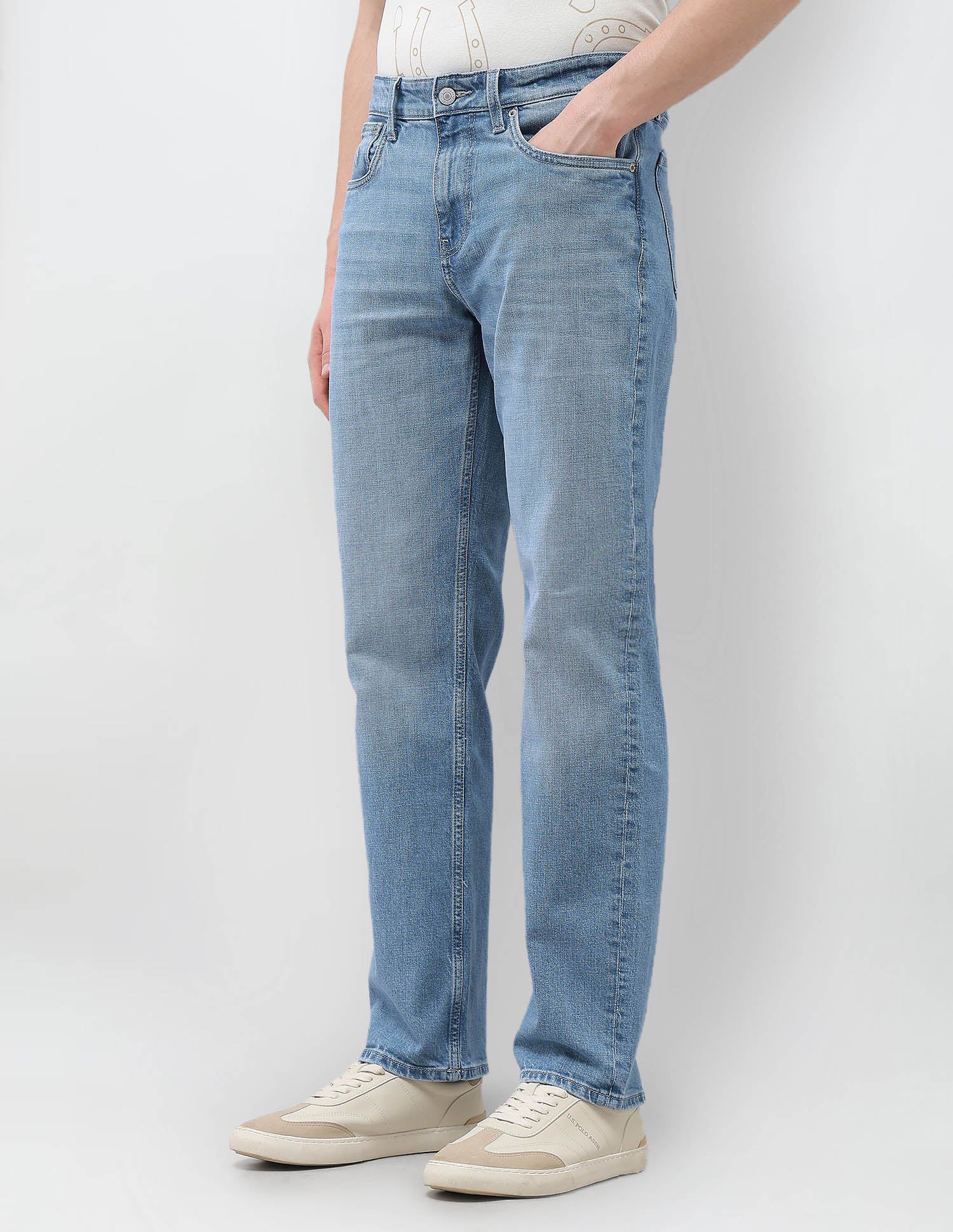 Shawn Relaxed Fit Blue Jeans - Image 4