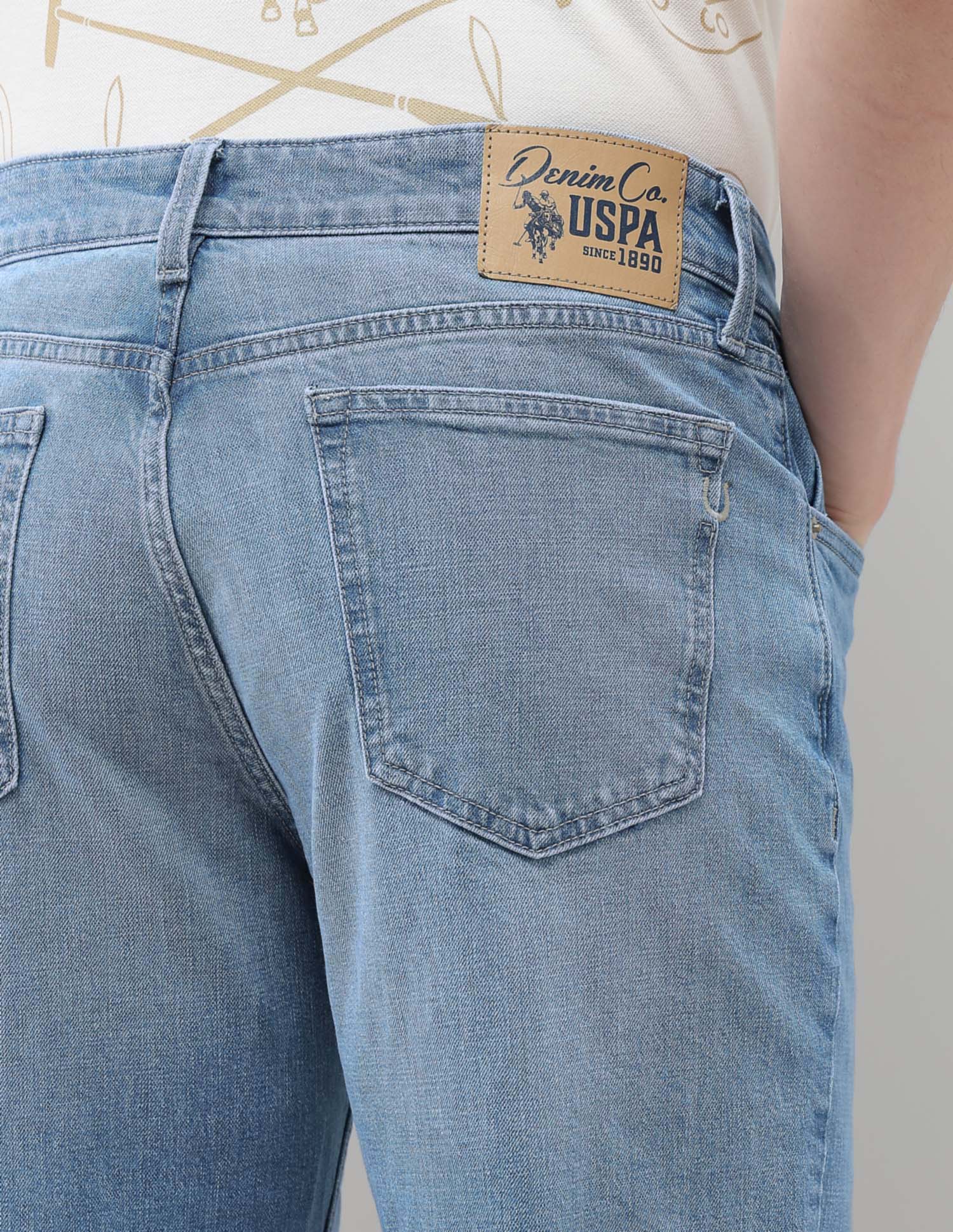 Shawn Relaxed Fit Blue Jeans - Image 8
