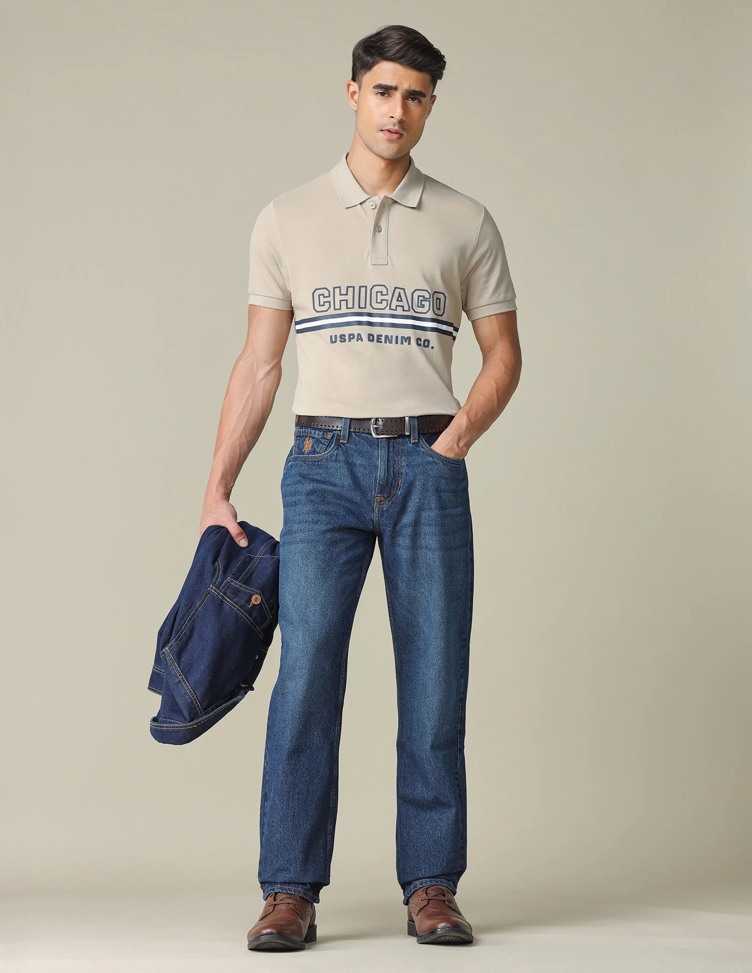 Shawn Relaxed Fit Blue Jeans - Image 3