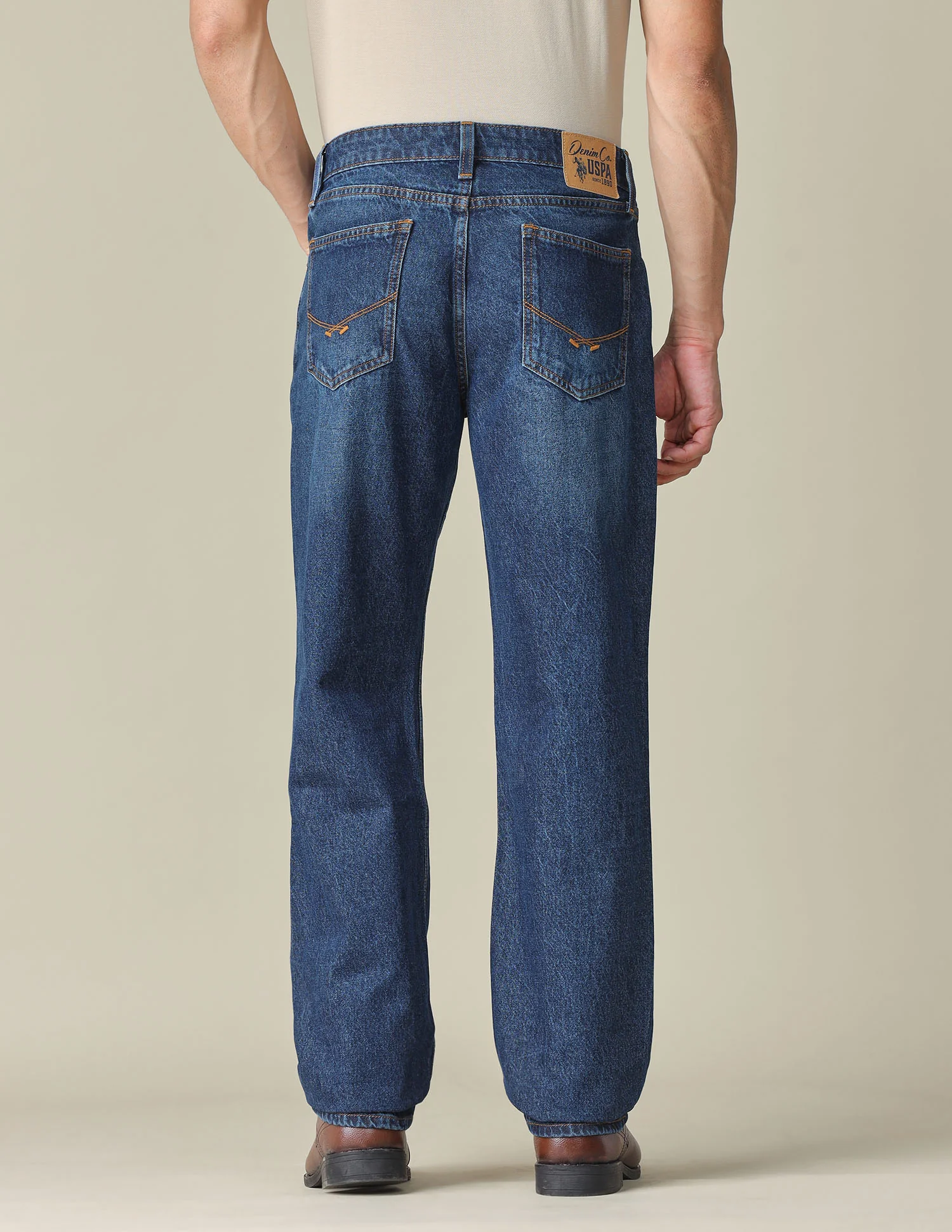 Shawn Relaxed Fit Blue Jeans - Image 5