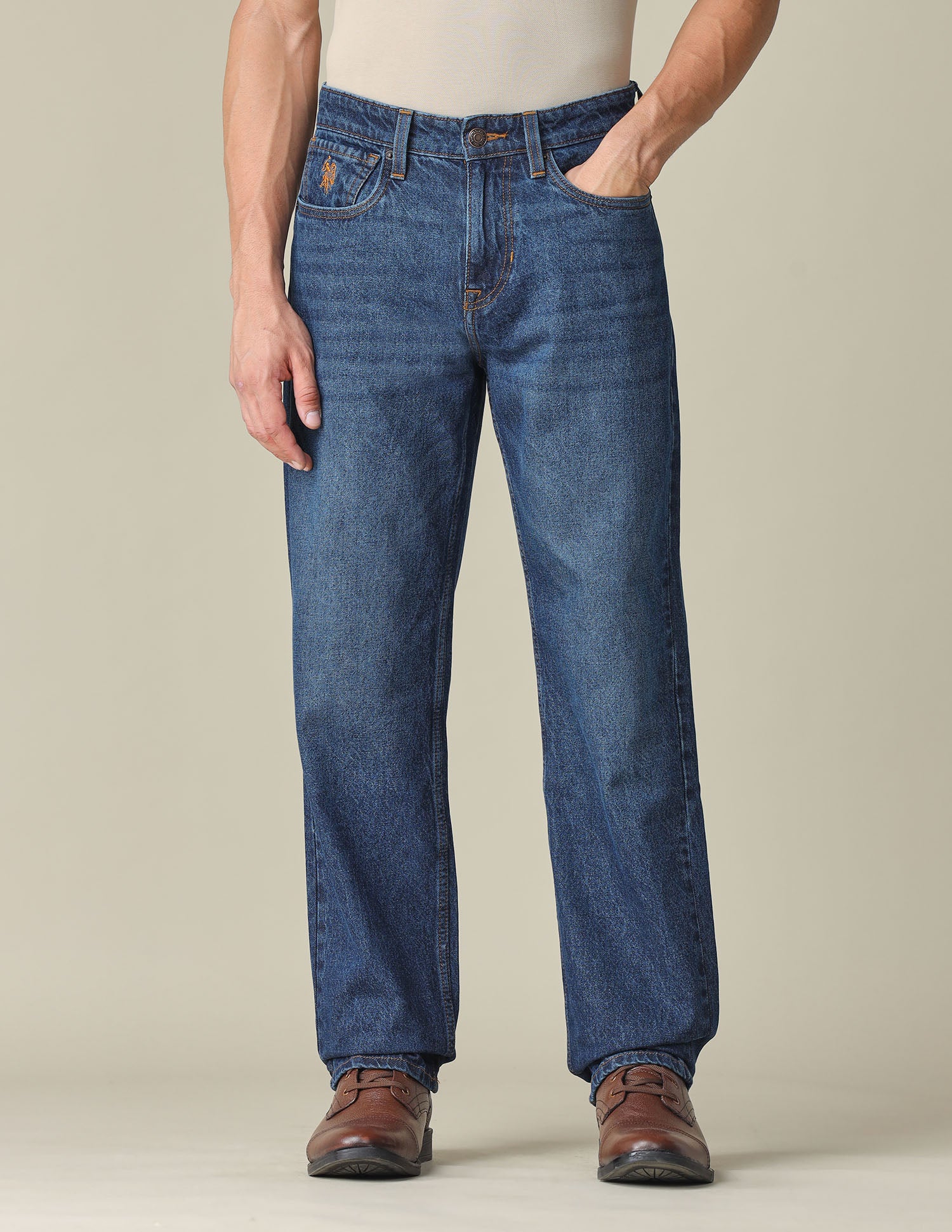 Shawn Relaxed Fit Blue Jeans - Image 6