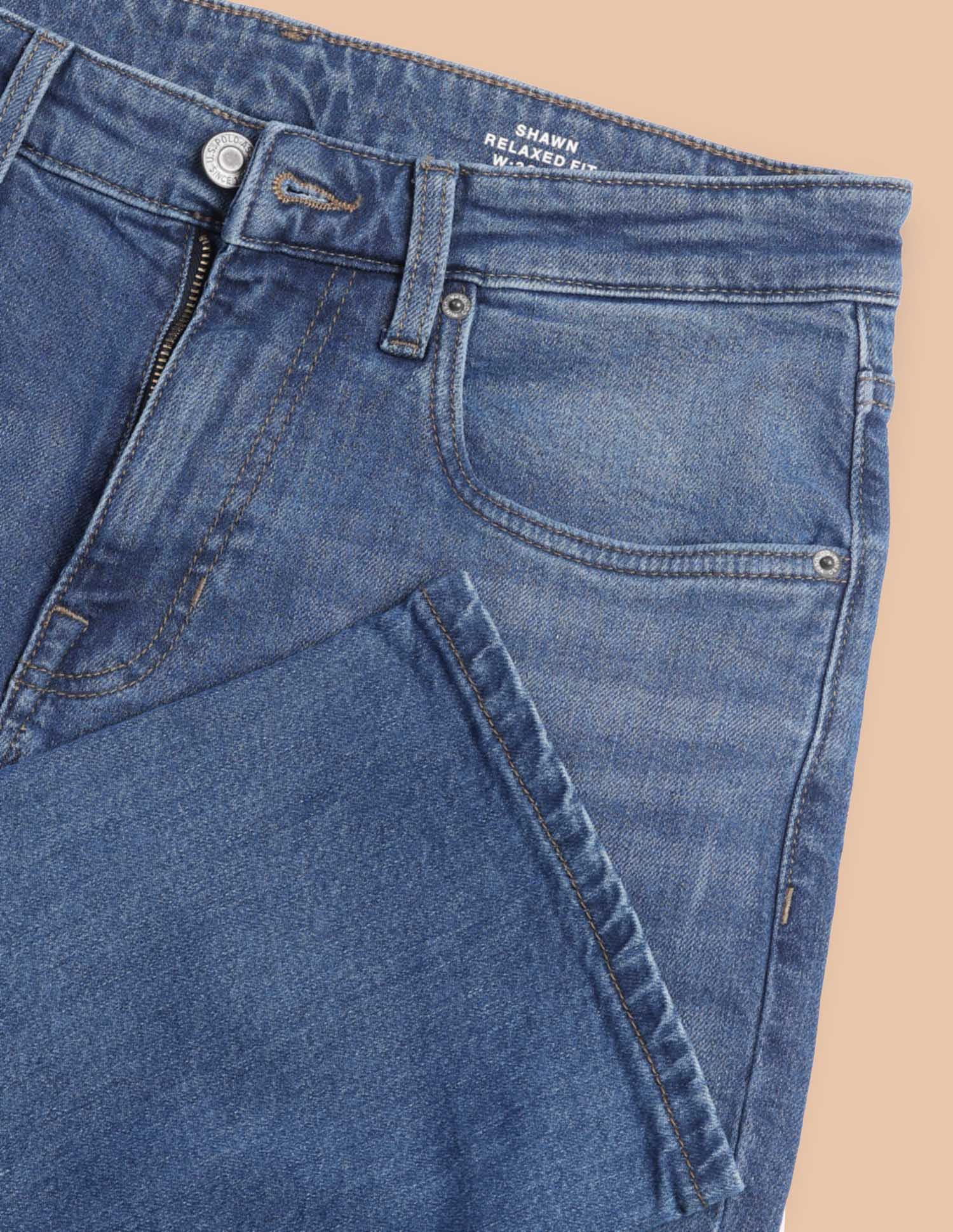 Shawn Relaxed Fit Blue Jeans - Image 2
