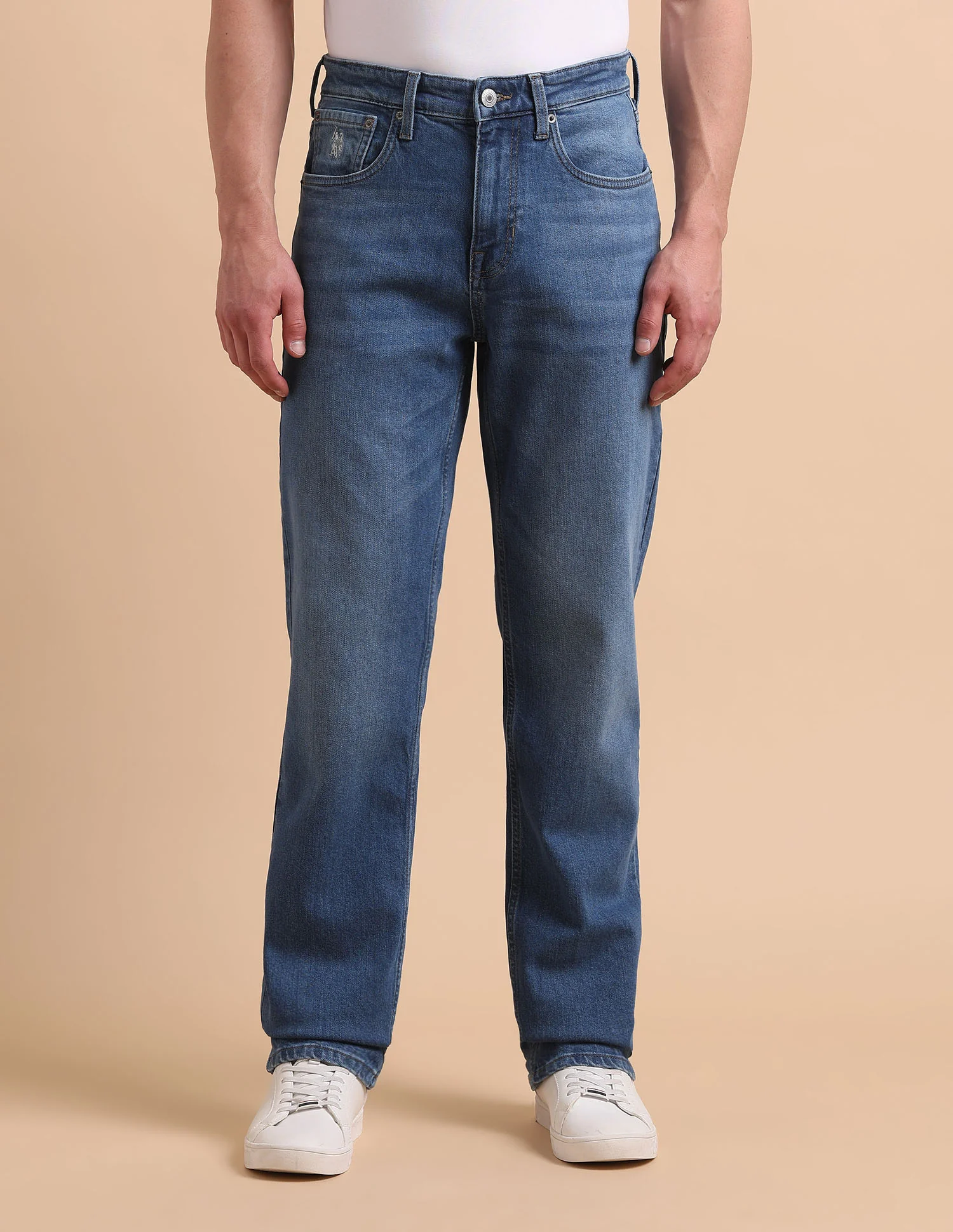 Shawn Relaxed Fit Blue Jeans - Image 6