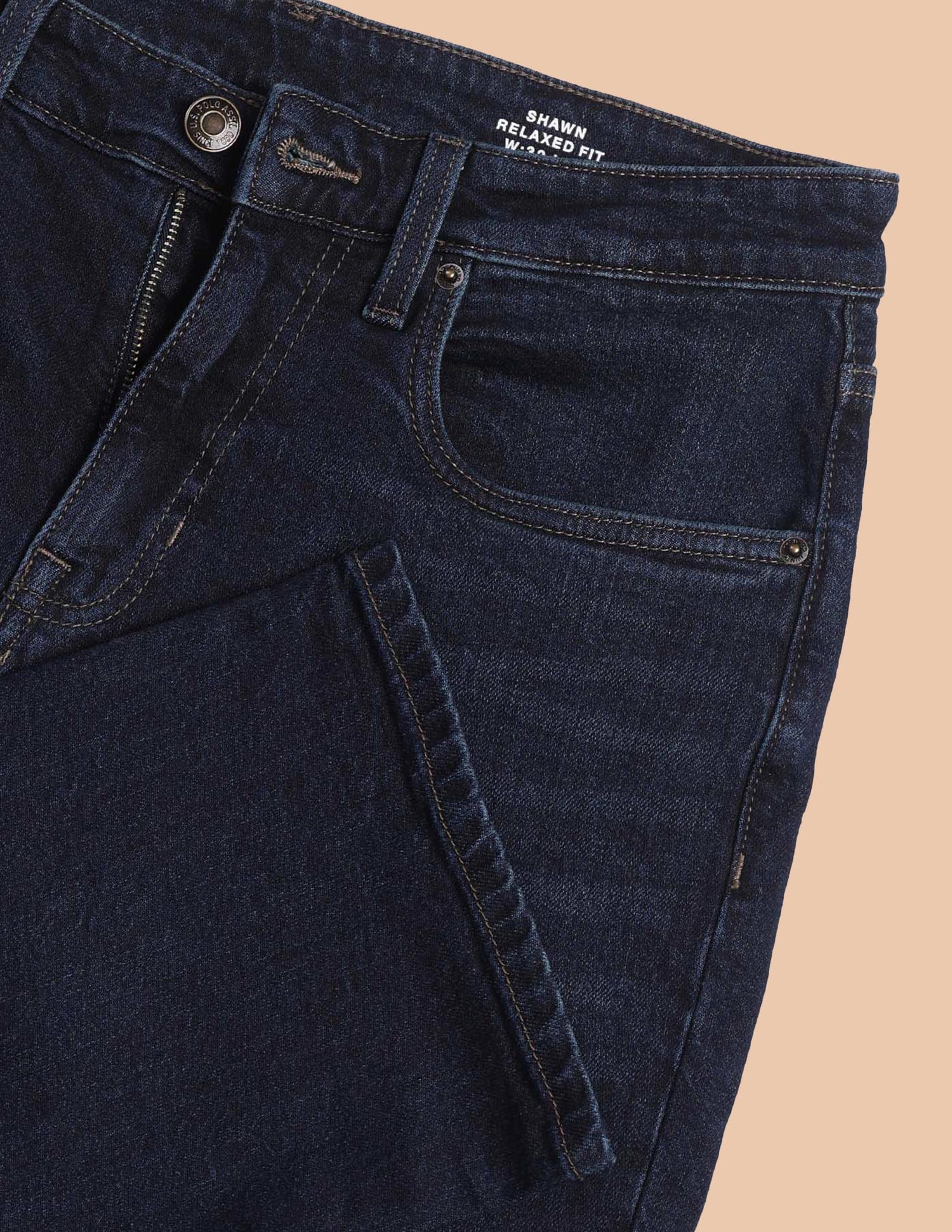 Shawn Relaxed Fit Blue Jeans - Image 2