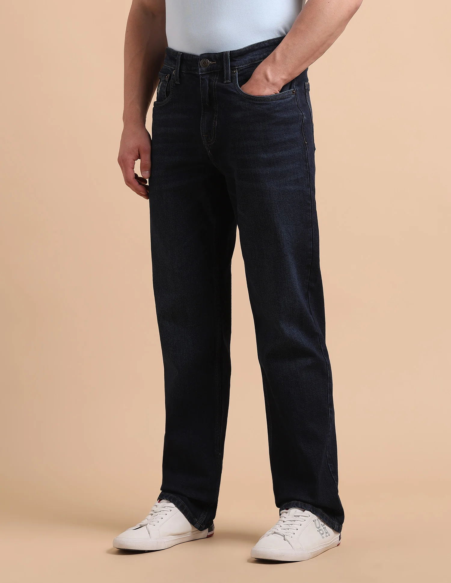 Shawn Relaxed Fit Blue Jeans - Image 4