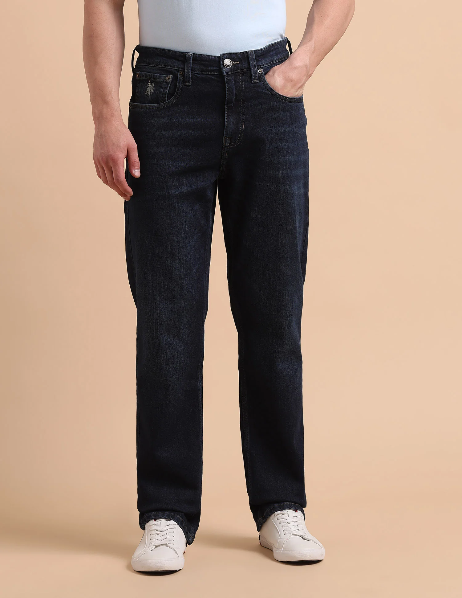 Shawn Relaxed Fit Blue Jeans - Image 6