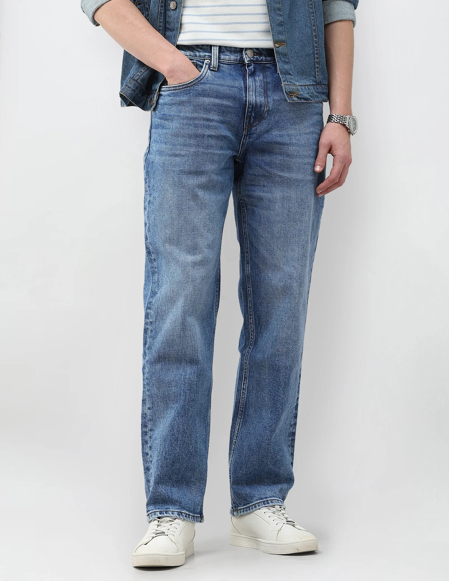 Shawn Relaxed Fit Blue Jeans
