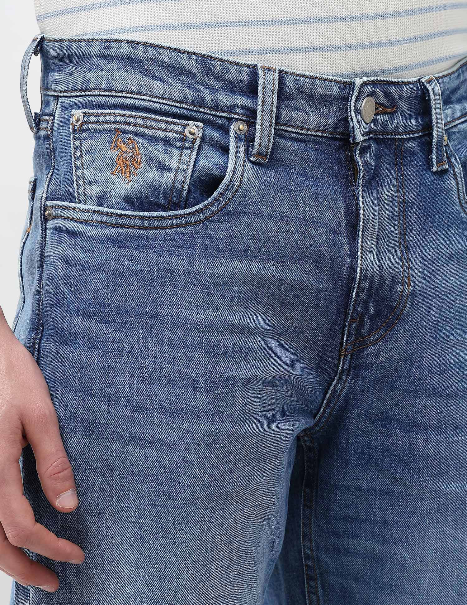 Shawn Relaxed Fit Blue Jeans - Image 7