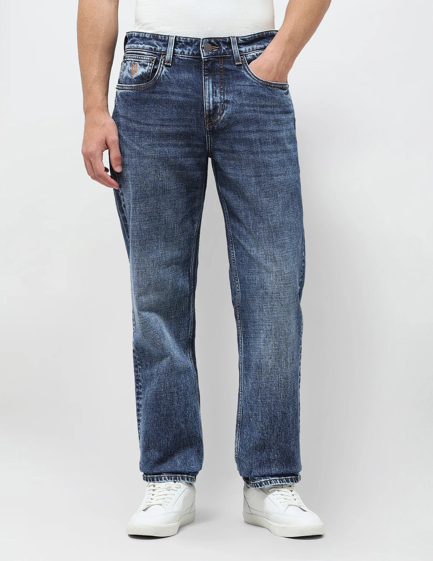 Shawn Relaxed Fit Blue Jeans - Image 6