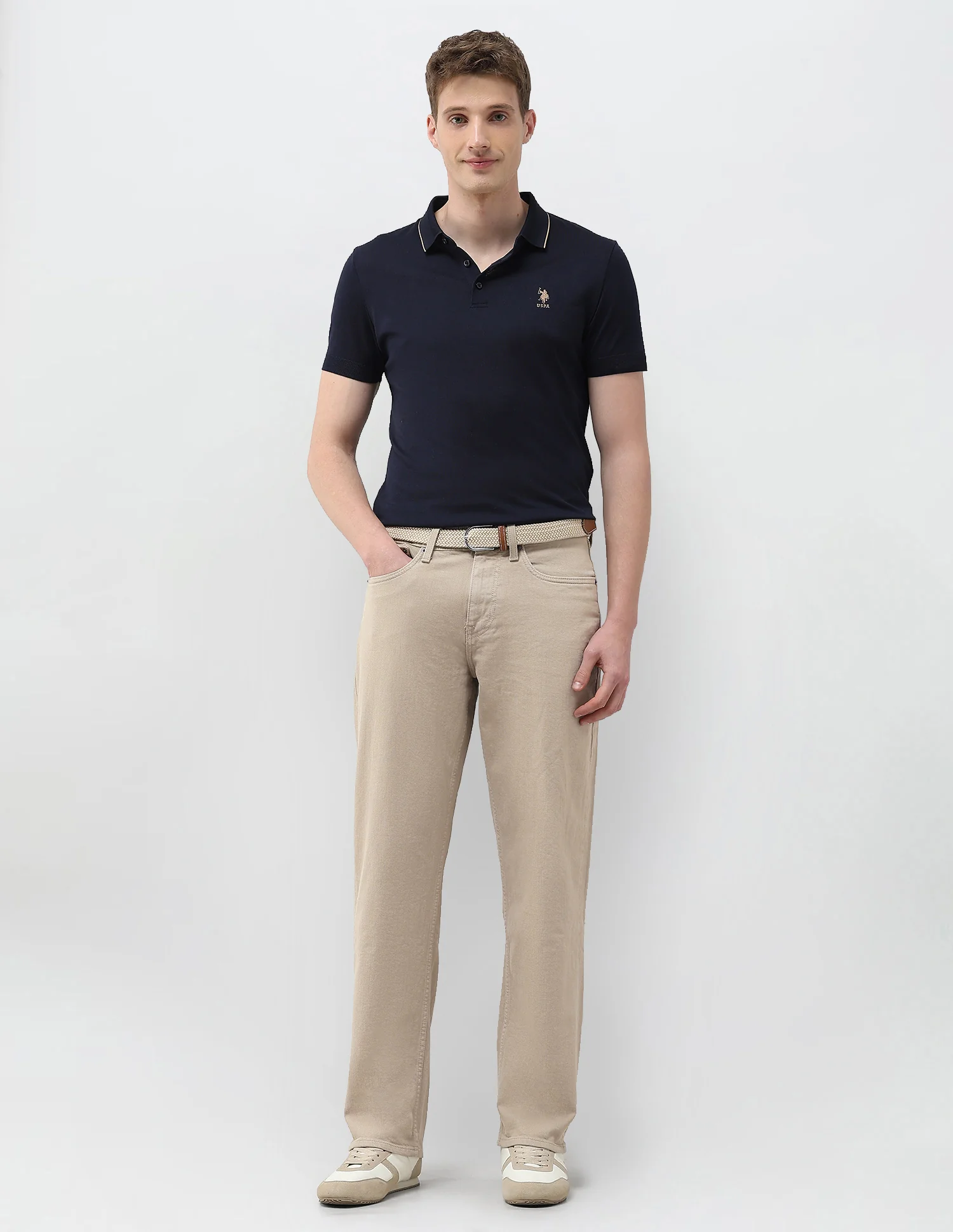 Shawn Relaxed Fit Brown Jeans - Image 3