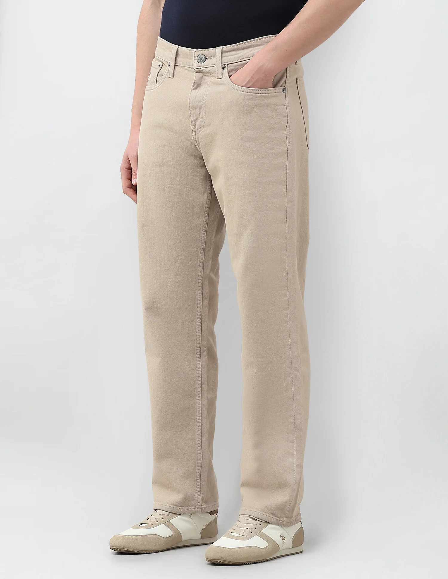 Shawn Relaxed Fit Brown Jeans - Image 4