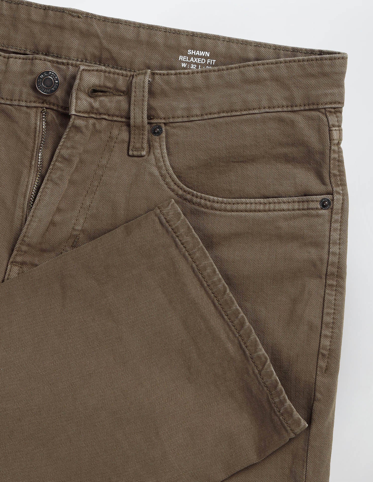 Shawn Relaxed Fit Brown Jeans - Image 2