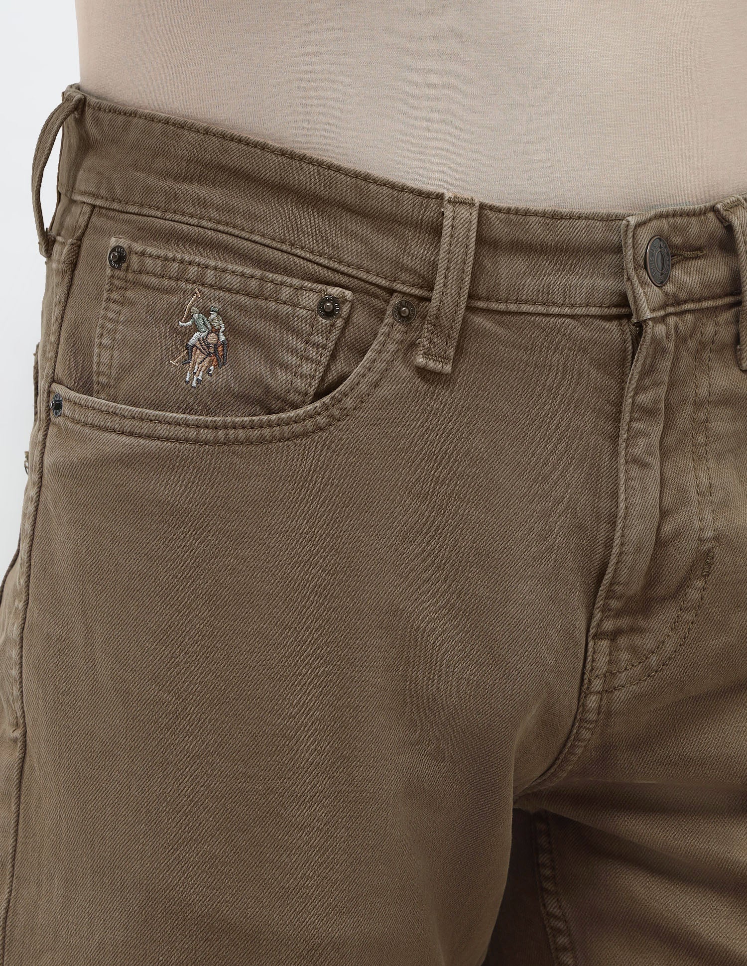 Shawn Relaxed Fit Brown Jeans - Image 7