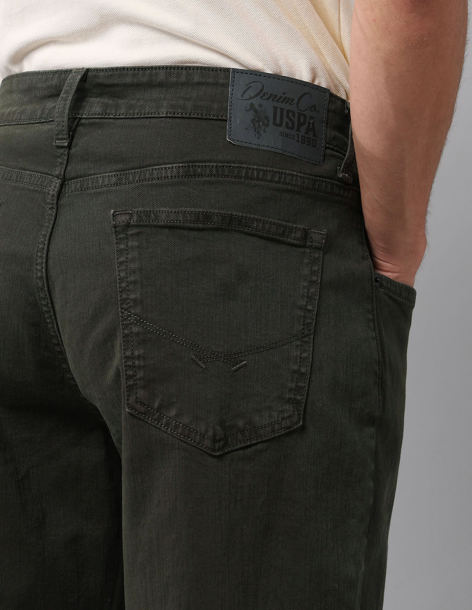 Shawn Relaxed Fit Green Jeans - Image 8