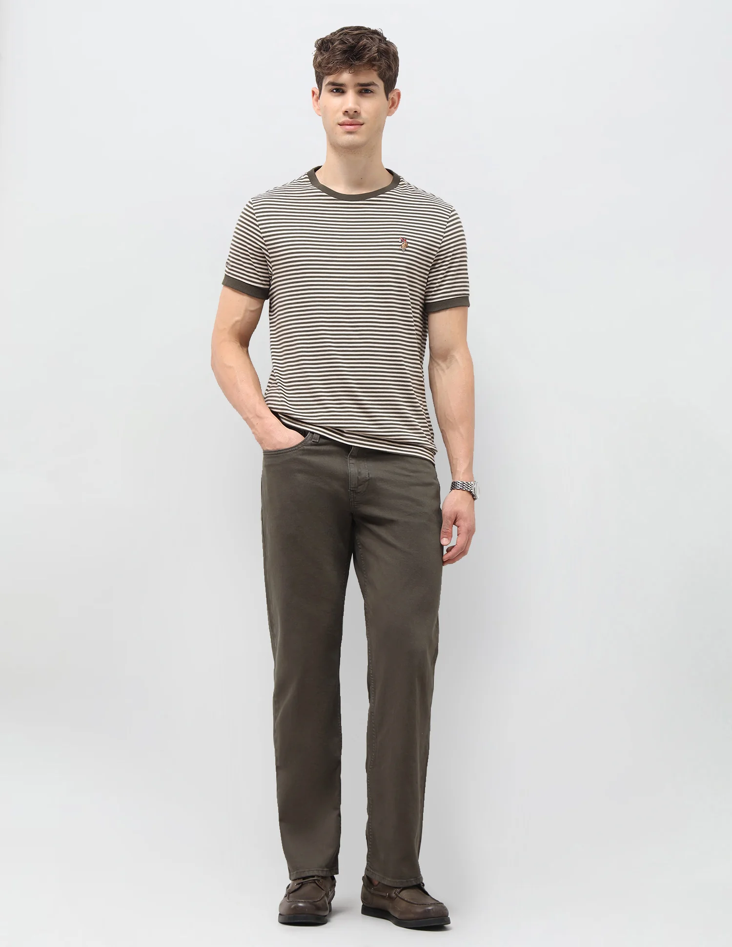 Shawn Relaxed Fit Green Jeans - Image 3