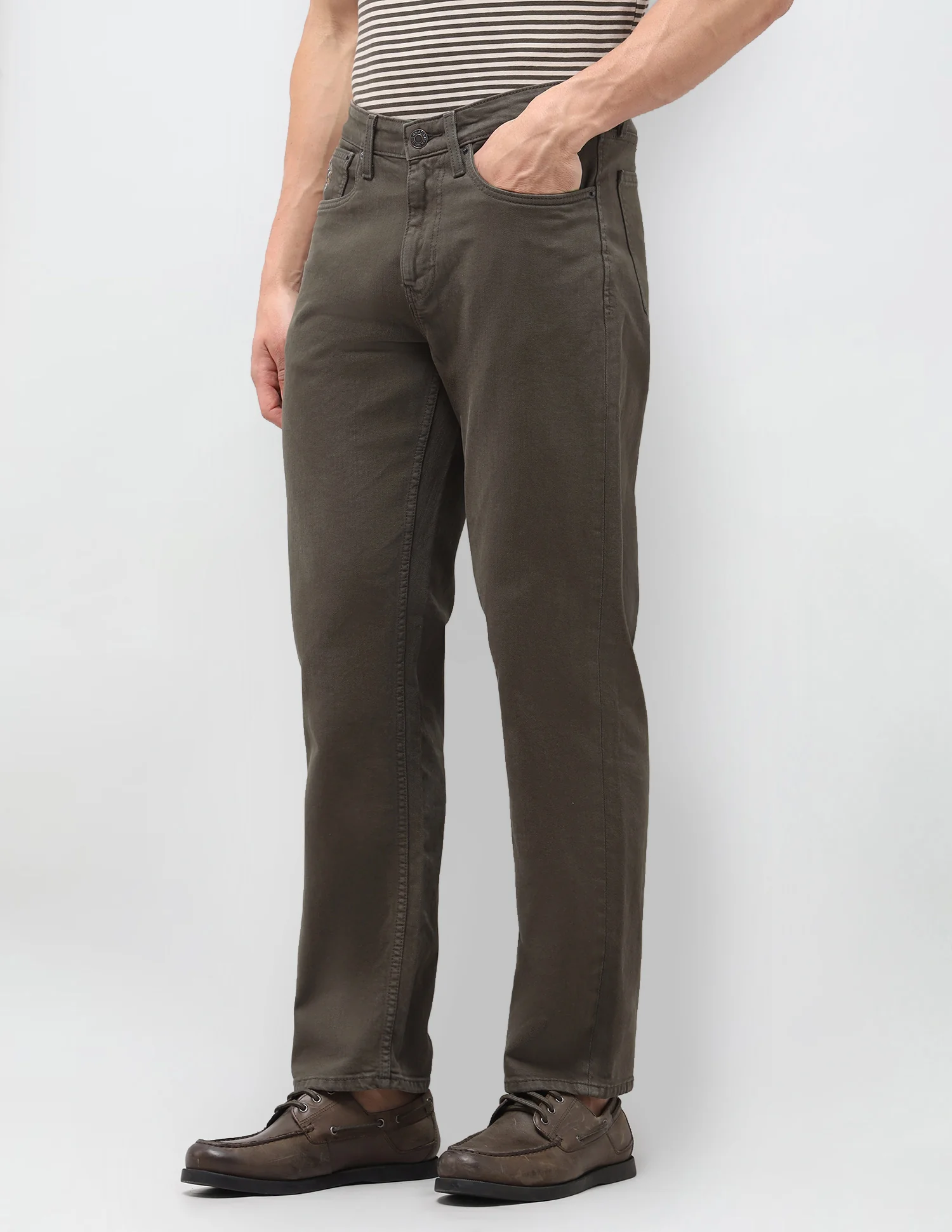 Shawn Relaxed Fit Green Jeans - Image 4