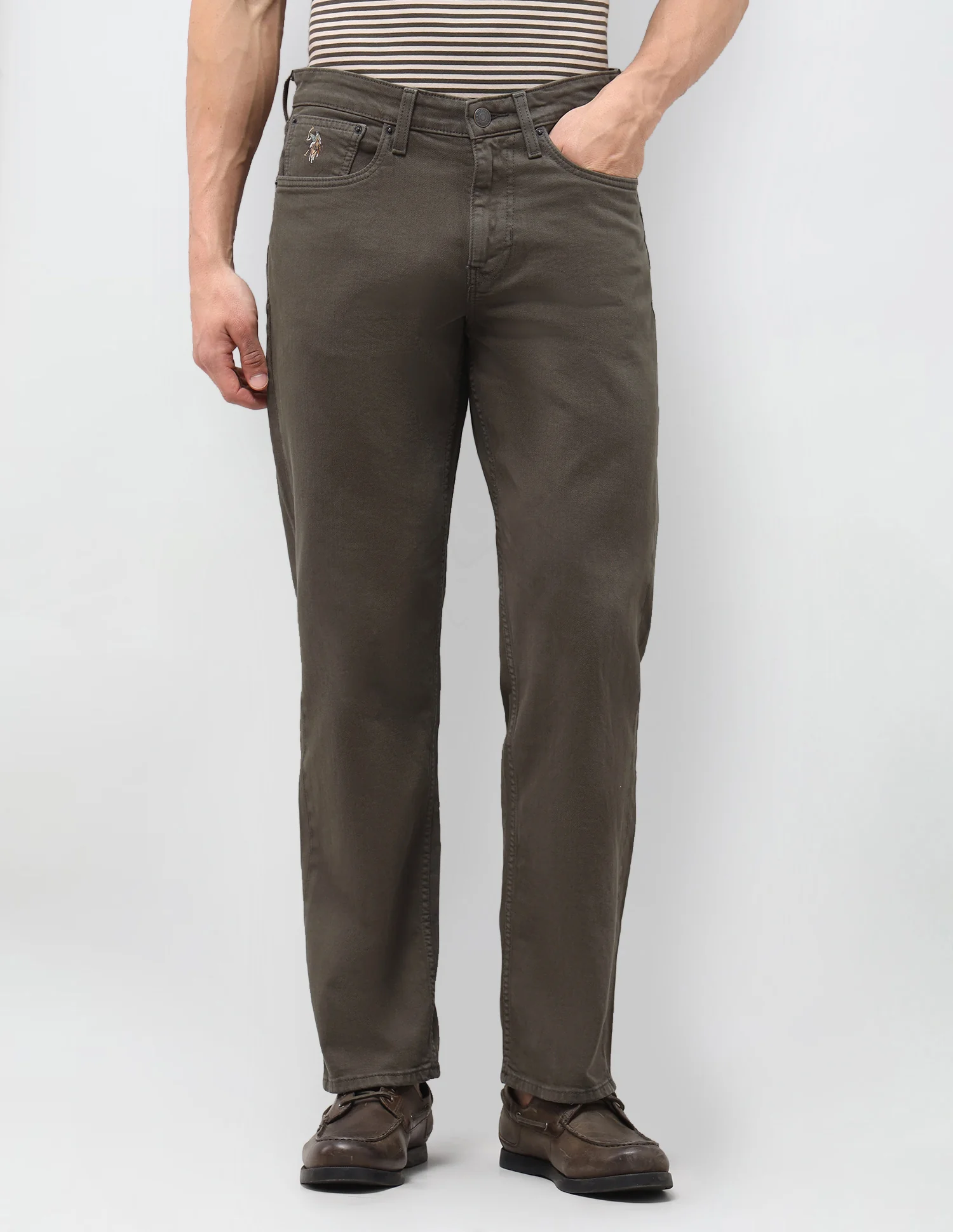 Shawn Relaxed Fit Green Jeans - Image 6