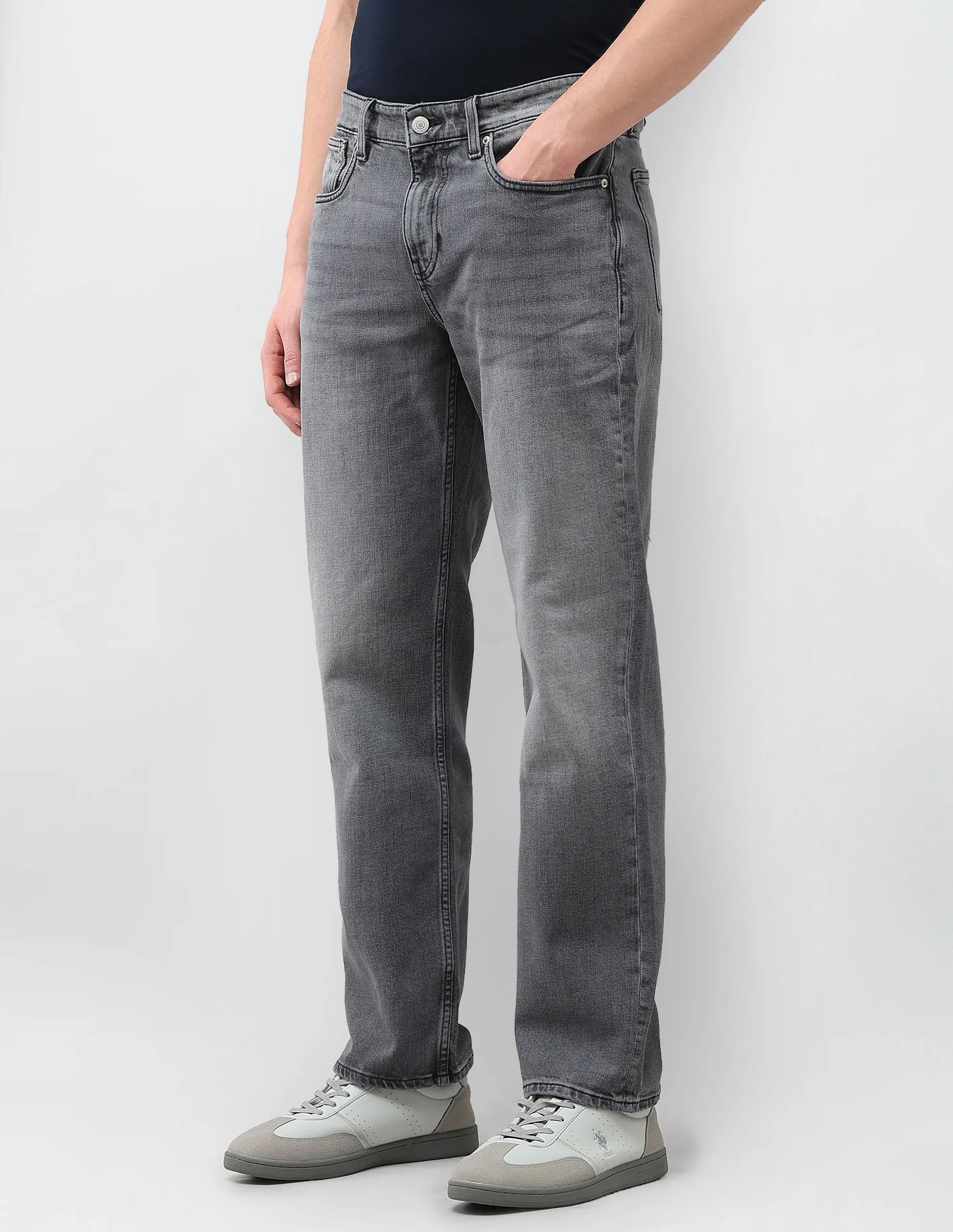 Shawn Relaxed Fit Grey Jeans - Image 4
