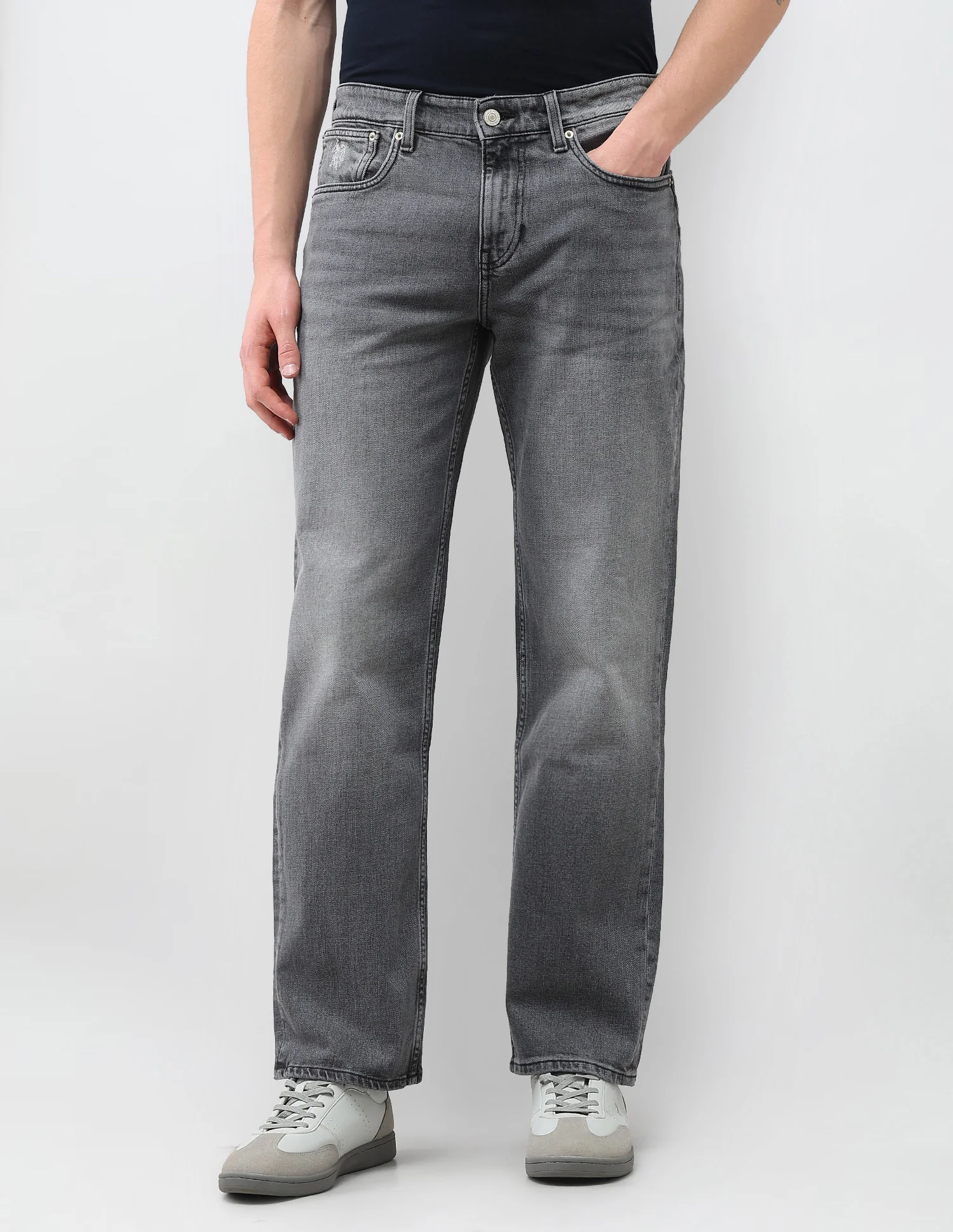 Shawn Relaxed Fit Grey Jeans - Image 6