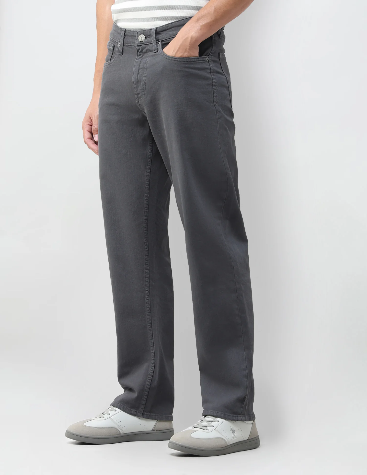 Shawn Relaxed Fit Grey Jeans - Image 4