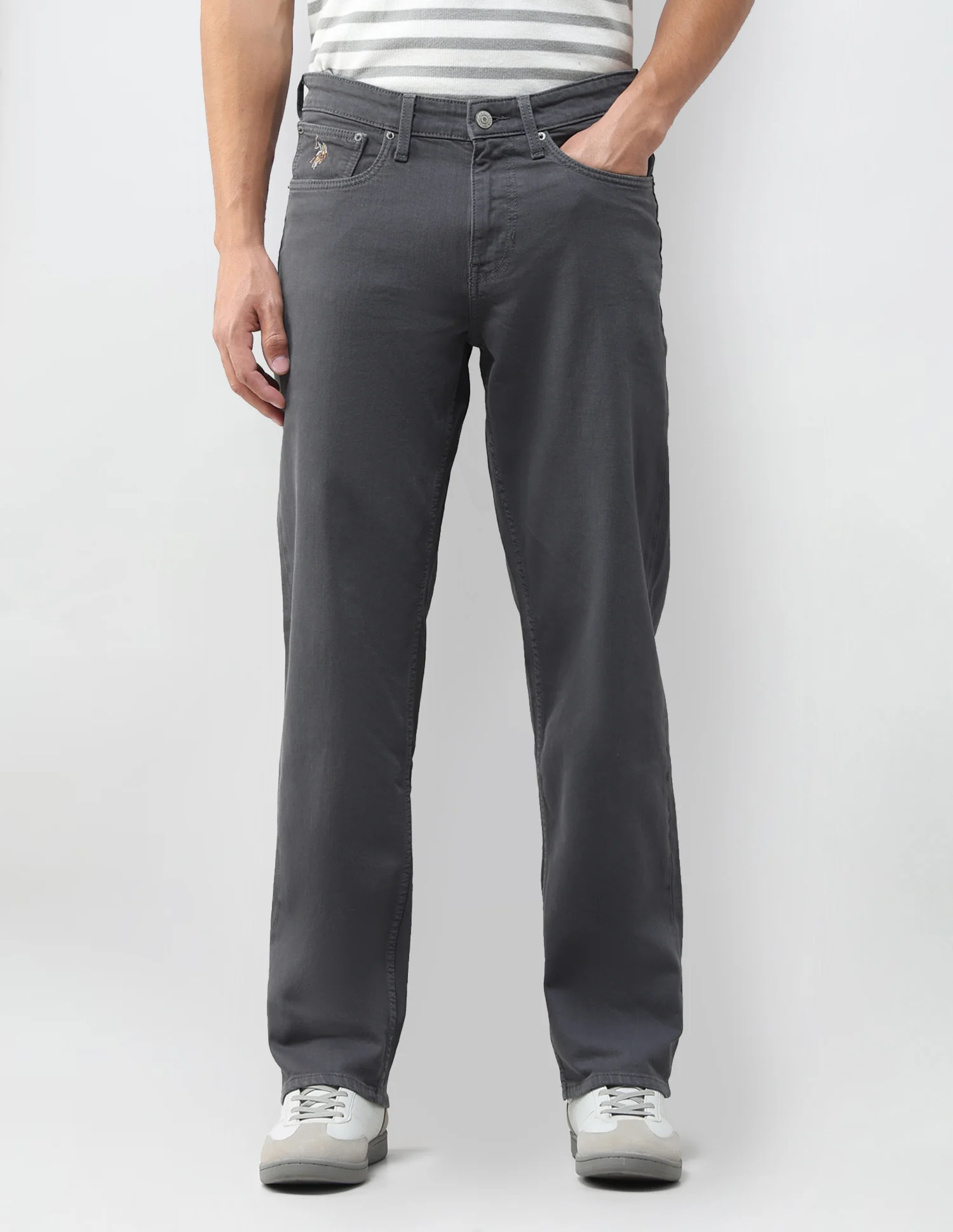 Shawn Relaxed Fit Grey Jeans - Image 6
