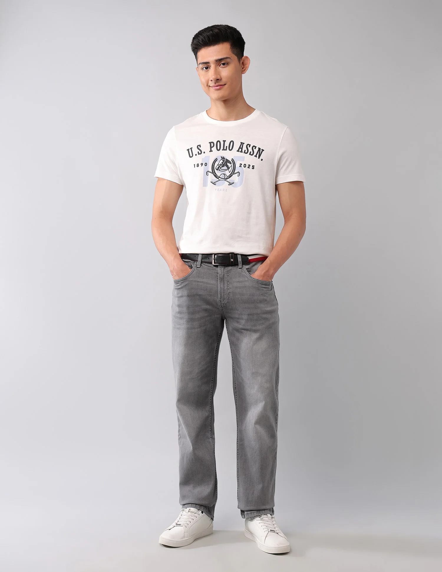 Shawn Relaxed Fit Grey Jeans - Image 3