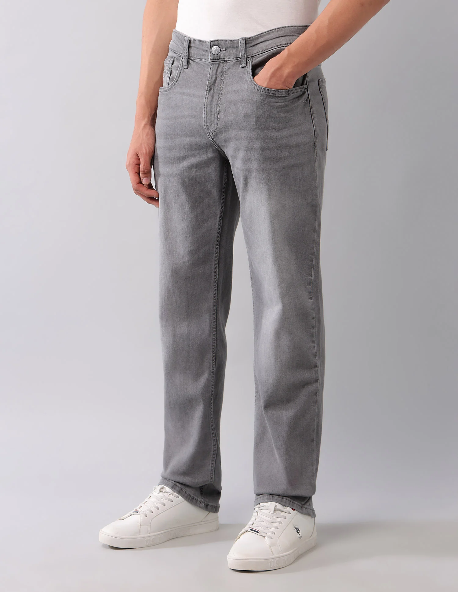 Shawn Relaxed Fit Grey Jeans - Image 4