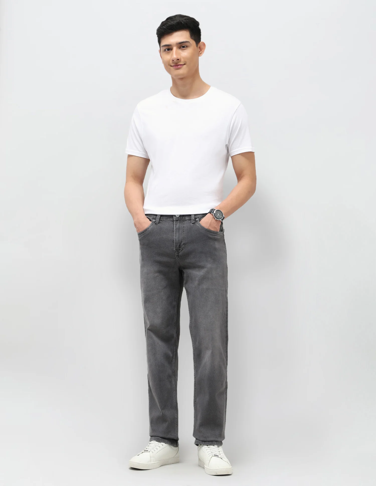 Shawn Relaxed Fit Grey Jeans - Image 3